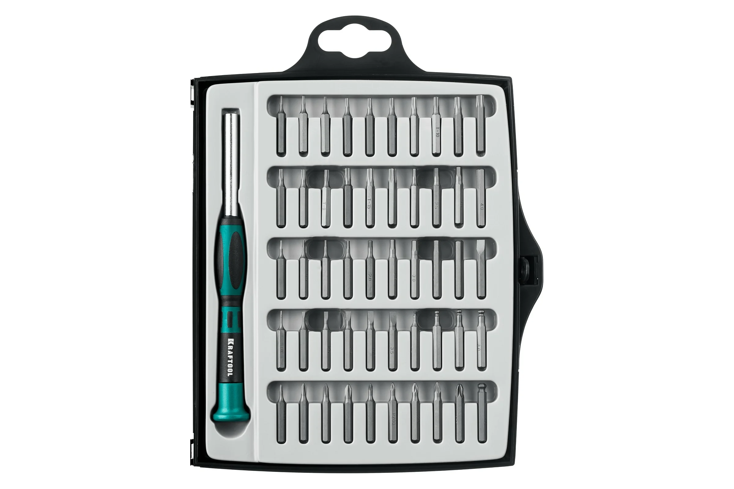 Отвертка для точных работ KRAFTOOL Precision-51 со сменными битами 51 предмет 25691