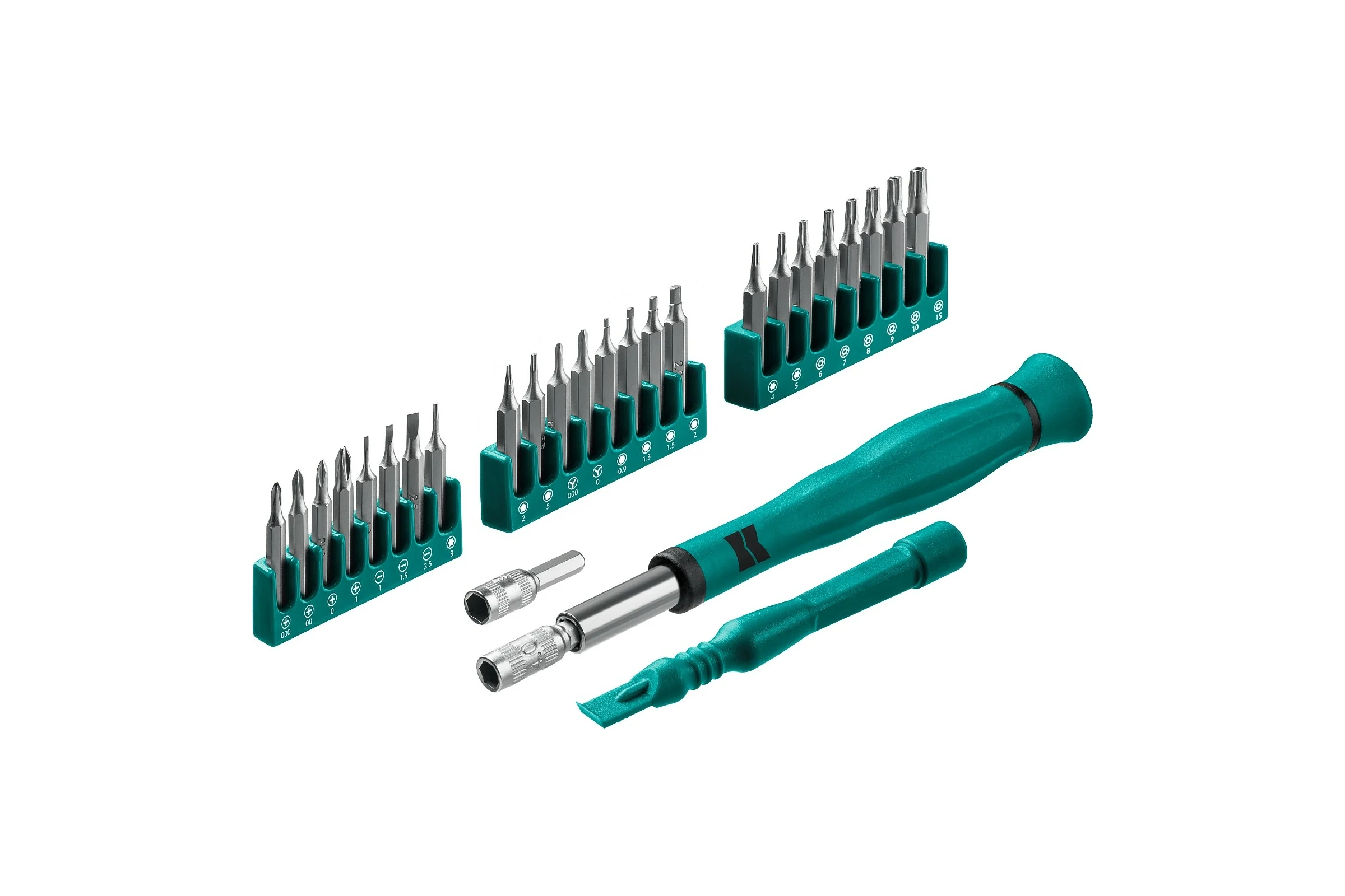 Отвертка для точных работ KRAFTOOL Precision-28 со сменными битами, 28 предметов 25677