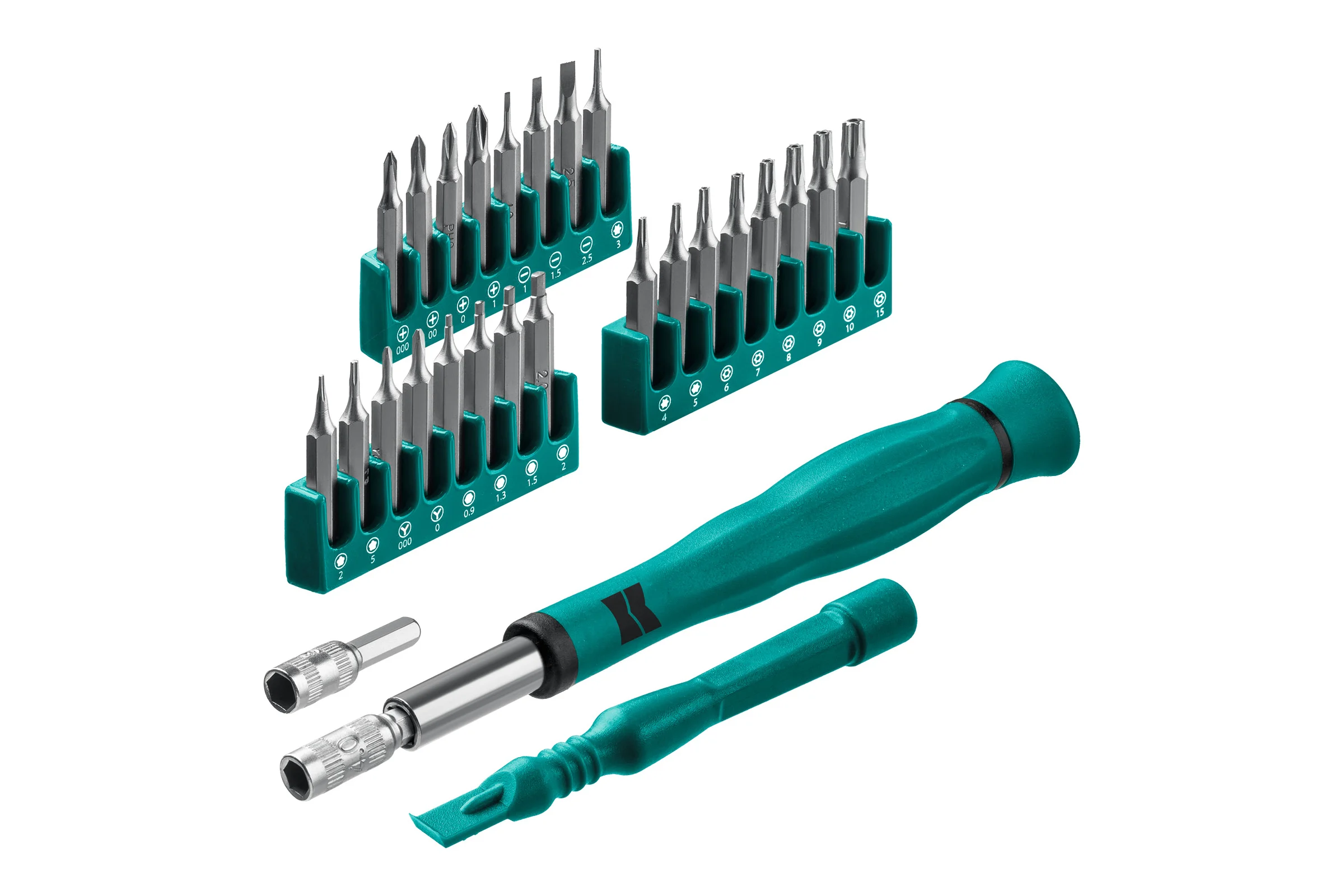 Отвертка для точных работ KRAFTOOL Precision-28 со сменными битами, 28 предметов 25677