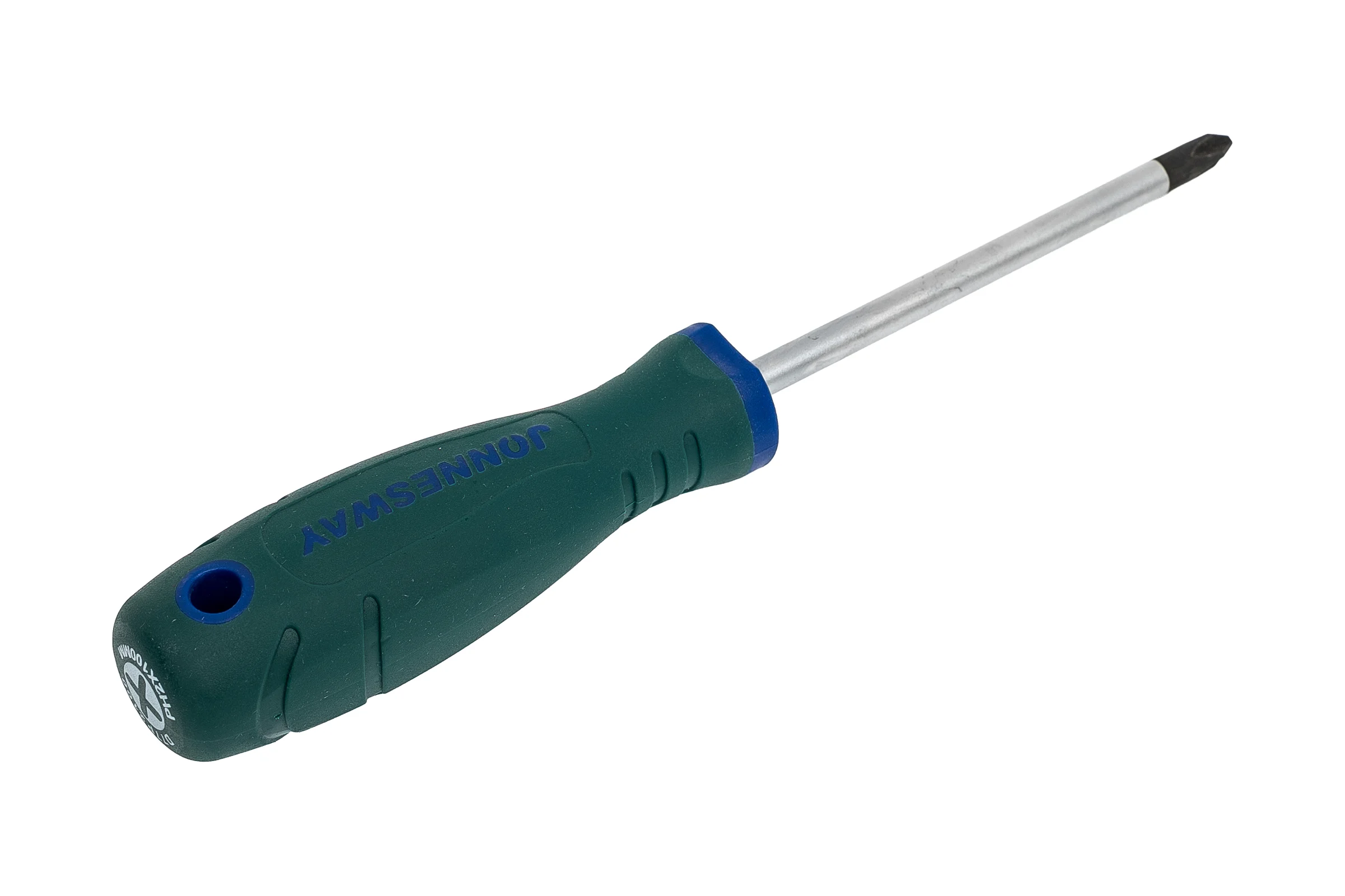 Стержневая отвертка Jonnesway D77P2100 крестовая ANTI-SLIP GRIP, PH2x100 мм 46372