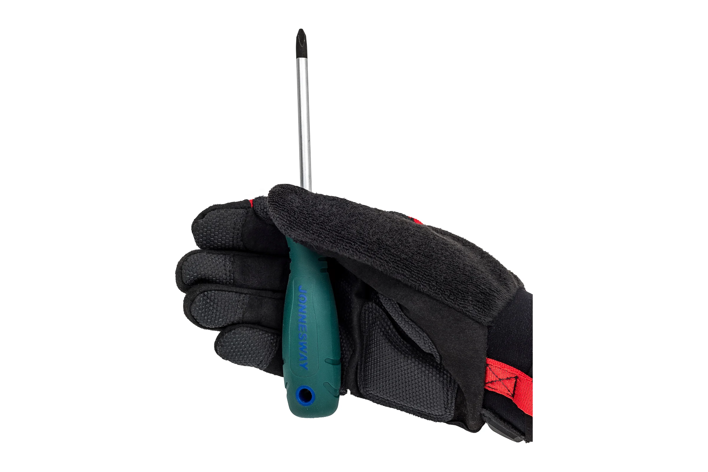 Стержневая отвертка Jonnesway D77P2100 крестовая ANTI-SLIP GRIP, PH2x100 мм 46372
