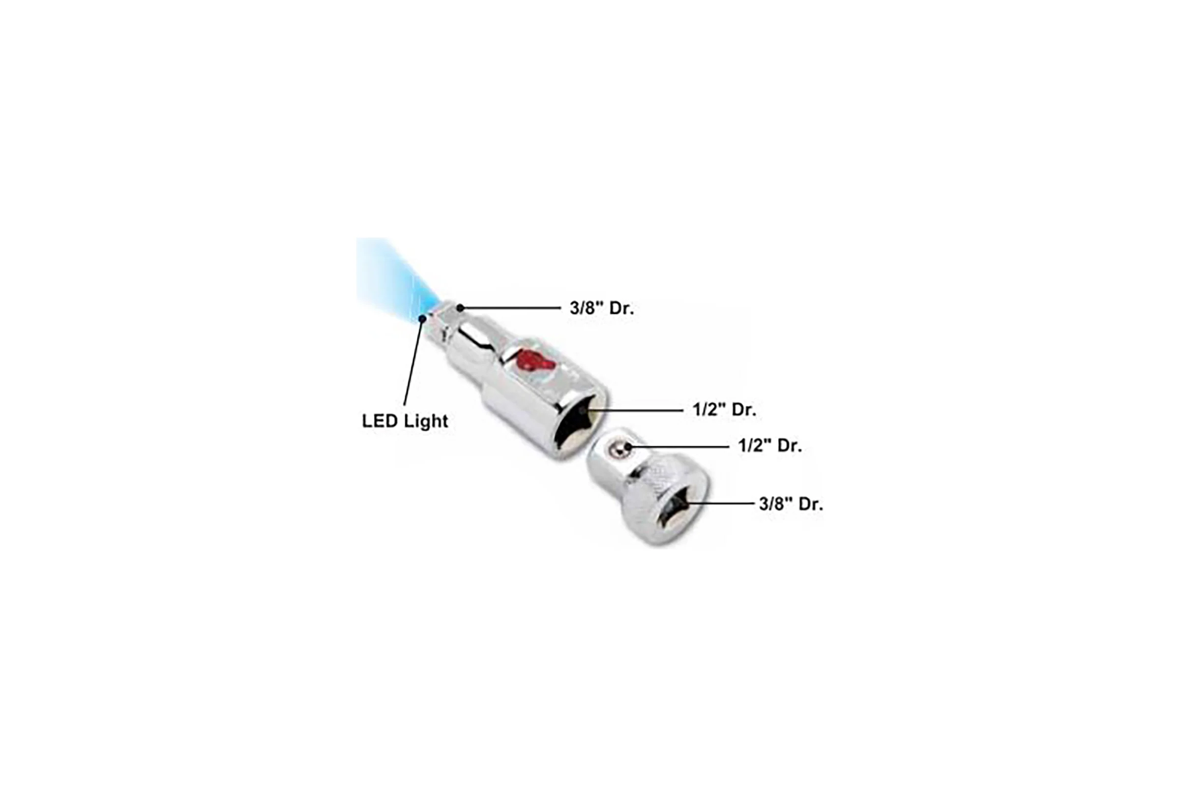 Переходник 1/2" x 3/8" с переключателем AmPro T11391