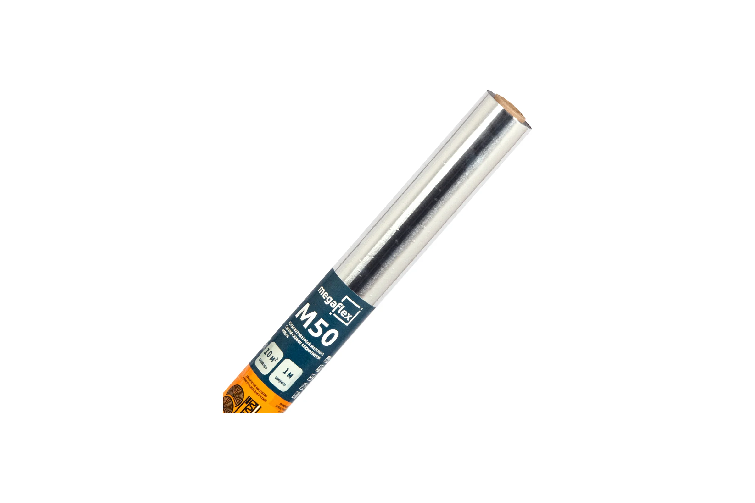 Фольга для бани, сауны Megaflex М50 1 м х 10 м, 10 кв. м FOIM.100.10