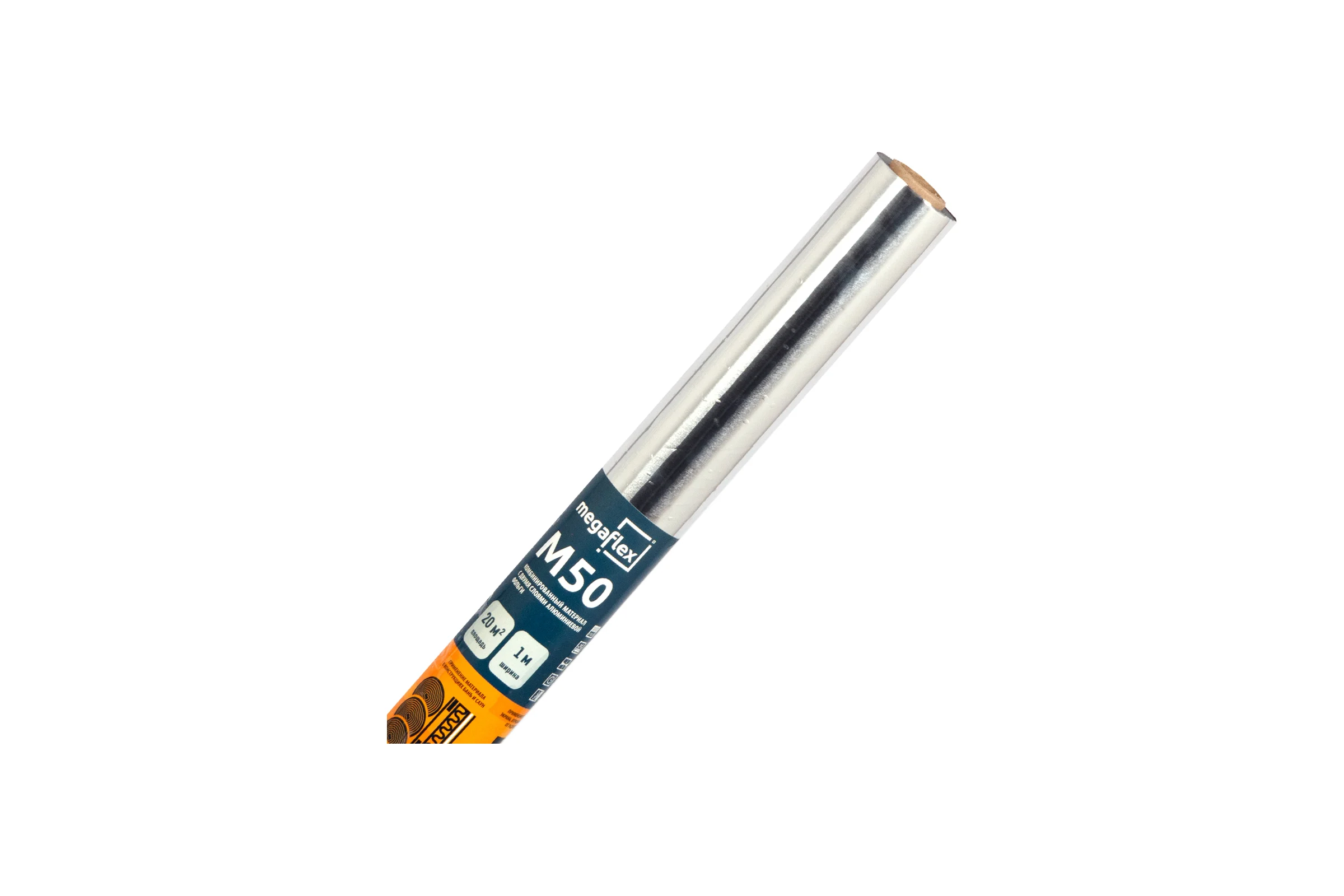 Фольга для бани, сауны Megaflex М50 1 м х 20 м, 20 кв. м FOIM.100.20