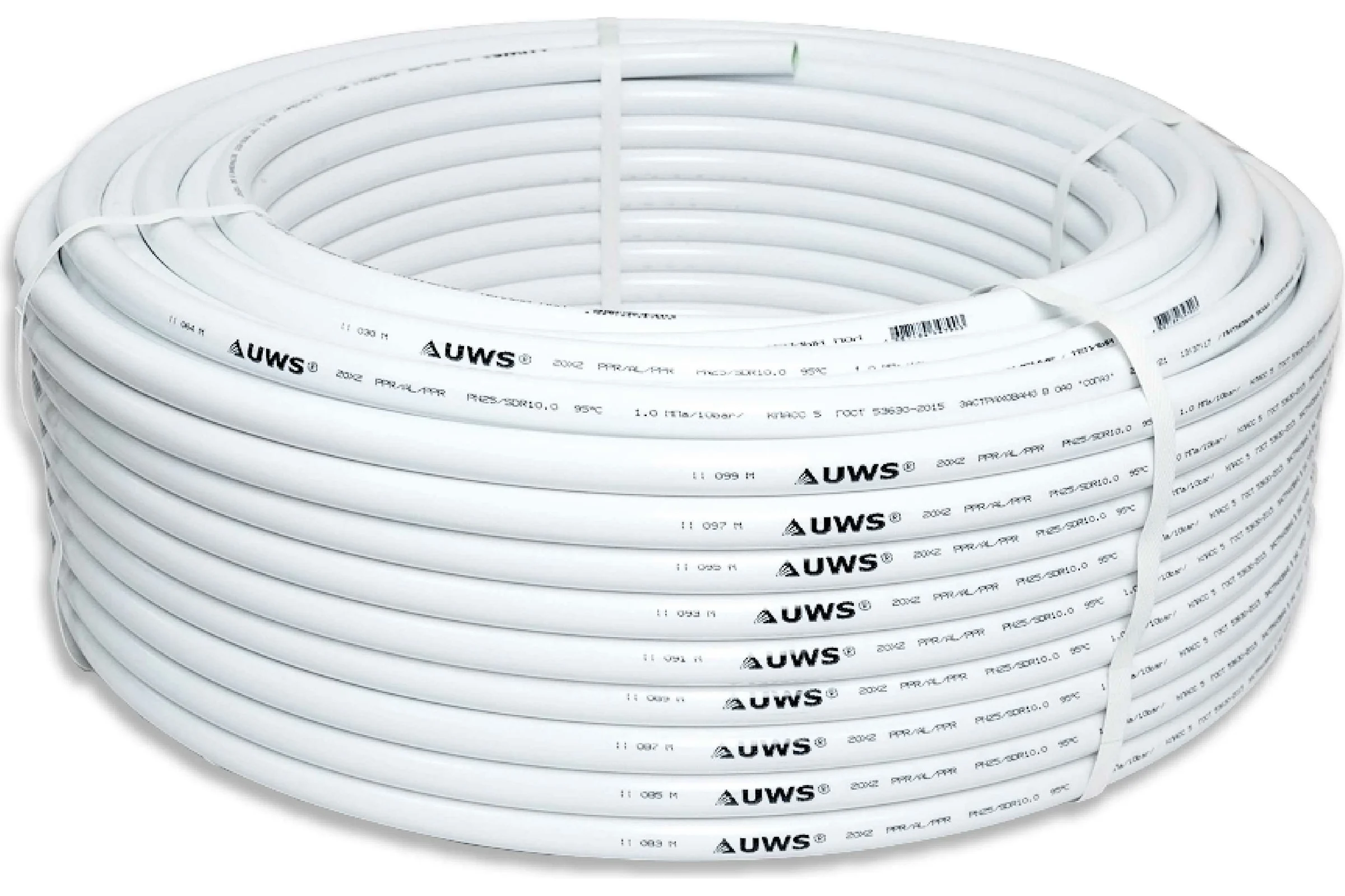 Многослойная труба UWS STANDART PPR-AL-PPR 26х3, 50 м 210308