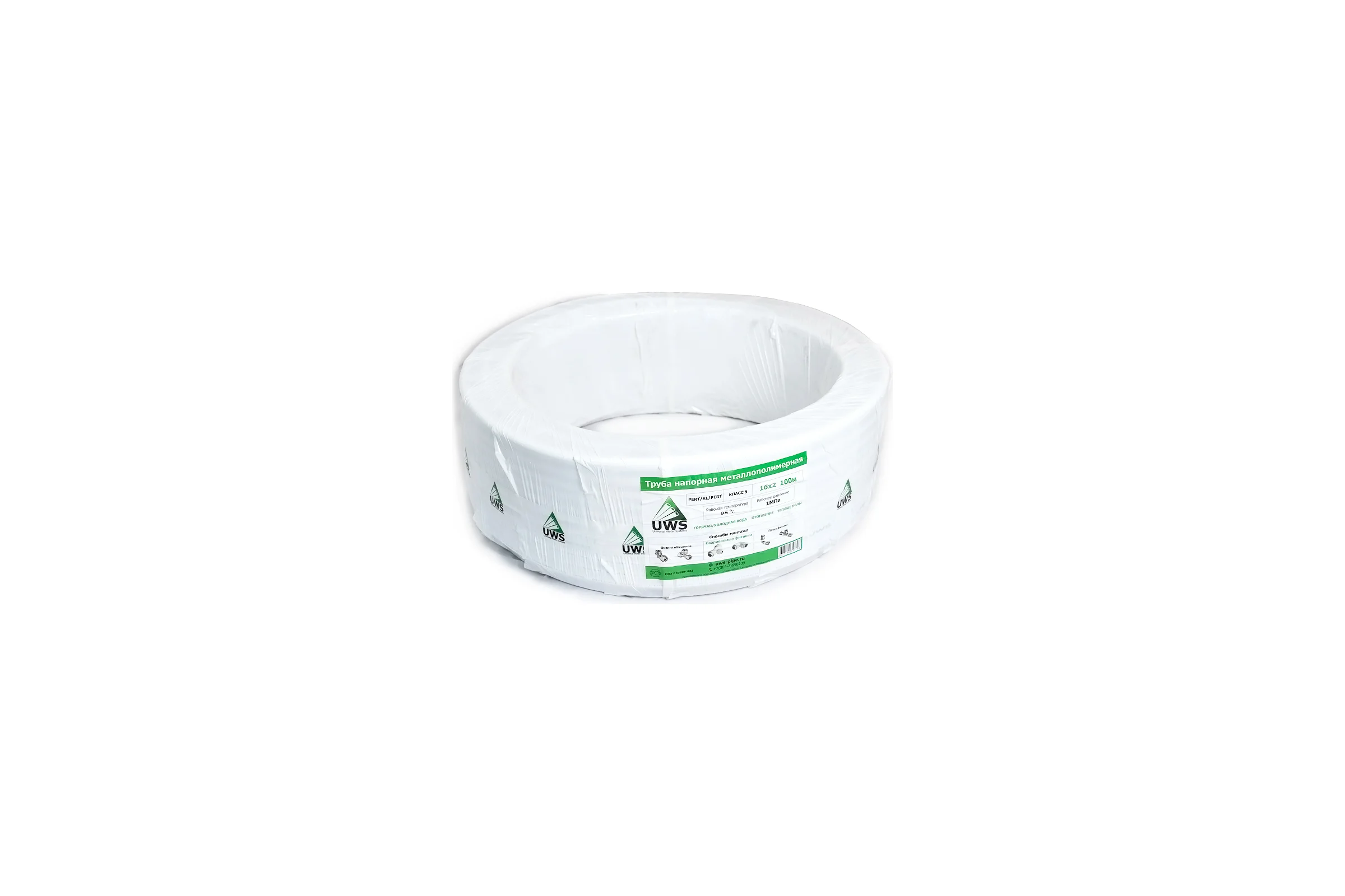 Многослойная труба UWS PRO PERT-AL-PERT Б. 20х2, 100 м PR-20-100 210804