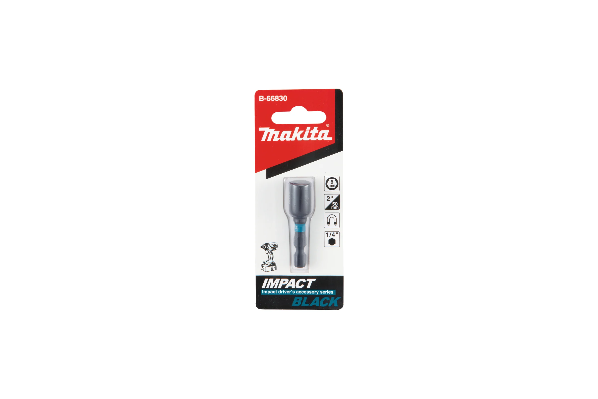 Головка торцевая магнитная Impact Black 8x50 мм Makita B-66830