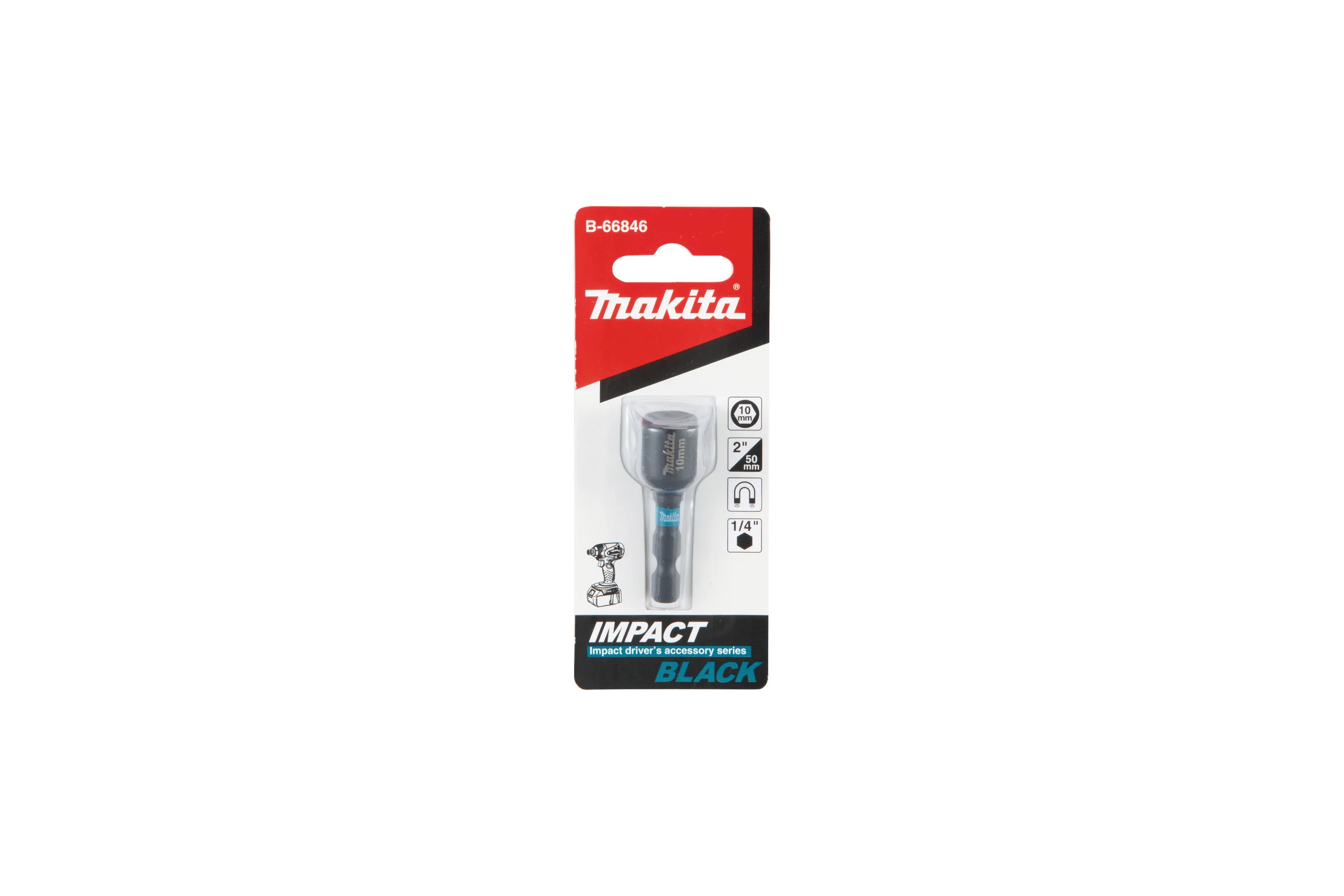 Головка торцевая магнитная Impact Black 10x50 мм Makita B-66846