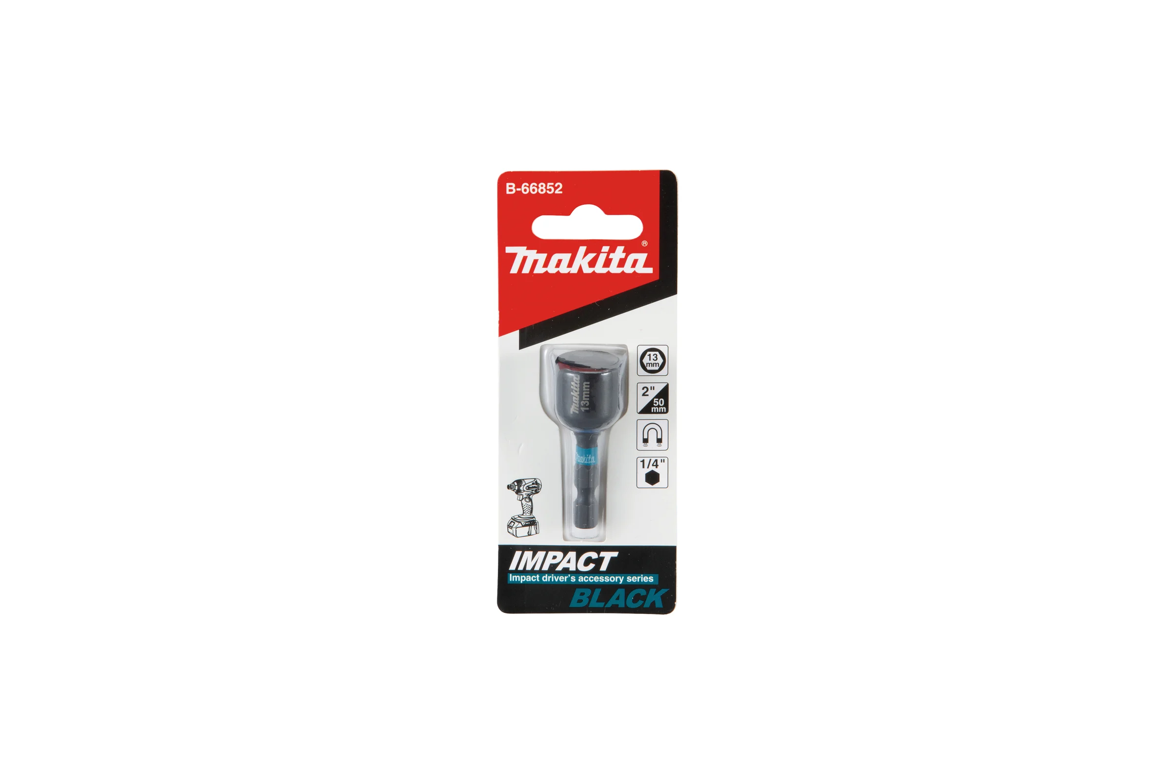 Головка торцевая магнитная Impact Black 13x50 мм Makita B-66852
