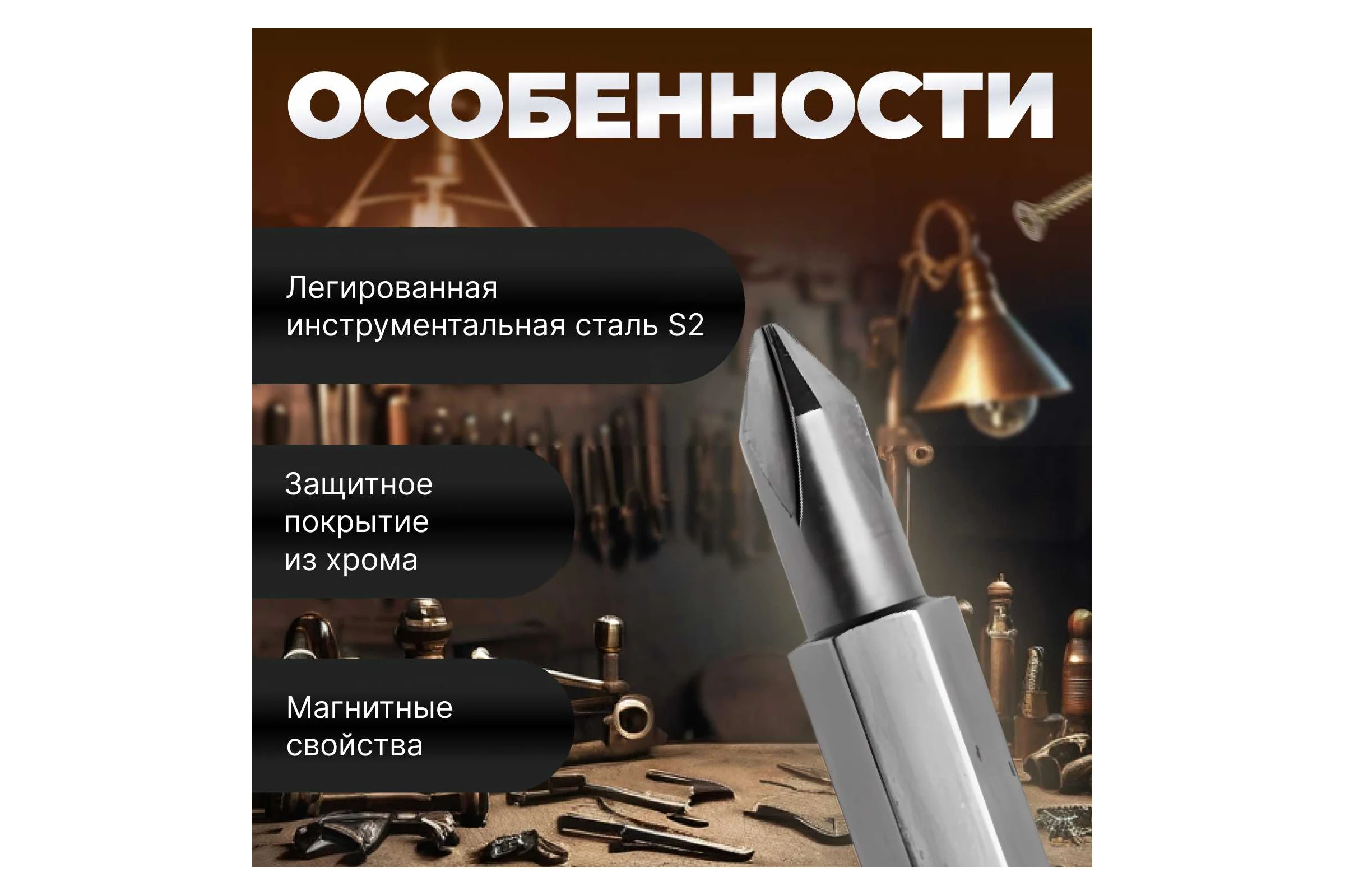 Бита магнитная для шуруповерта Expert PH2х25 мм, 10 шт STARTUL SE8502-25