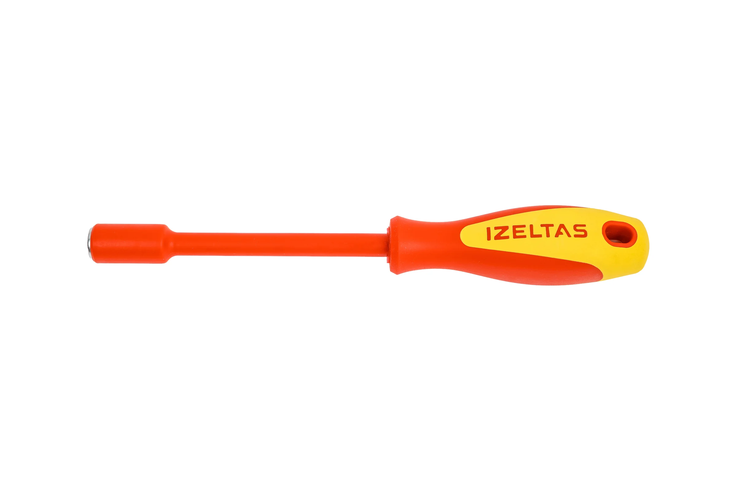 Диэлектрический ключ-отвёртка IZELTAS 1000V, торцевой, 10мм, длина 230 мм 4773190100