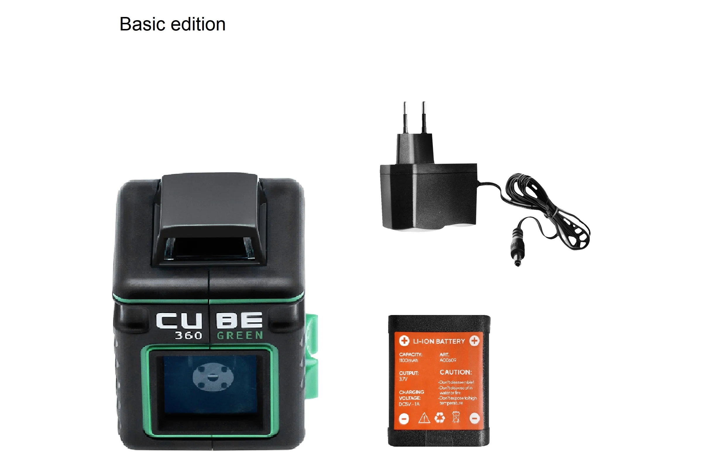 Лазерный уровень ADA CUBE 360 GREEN Basic Edition А00672