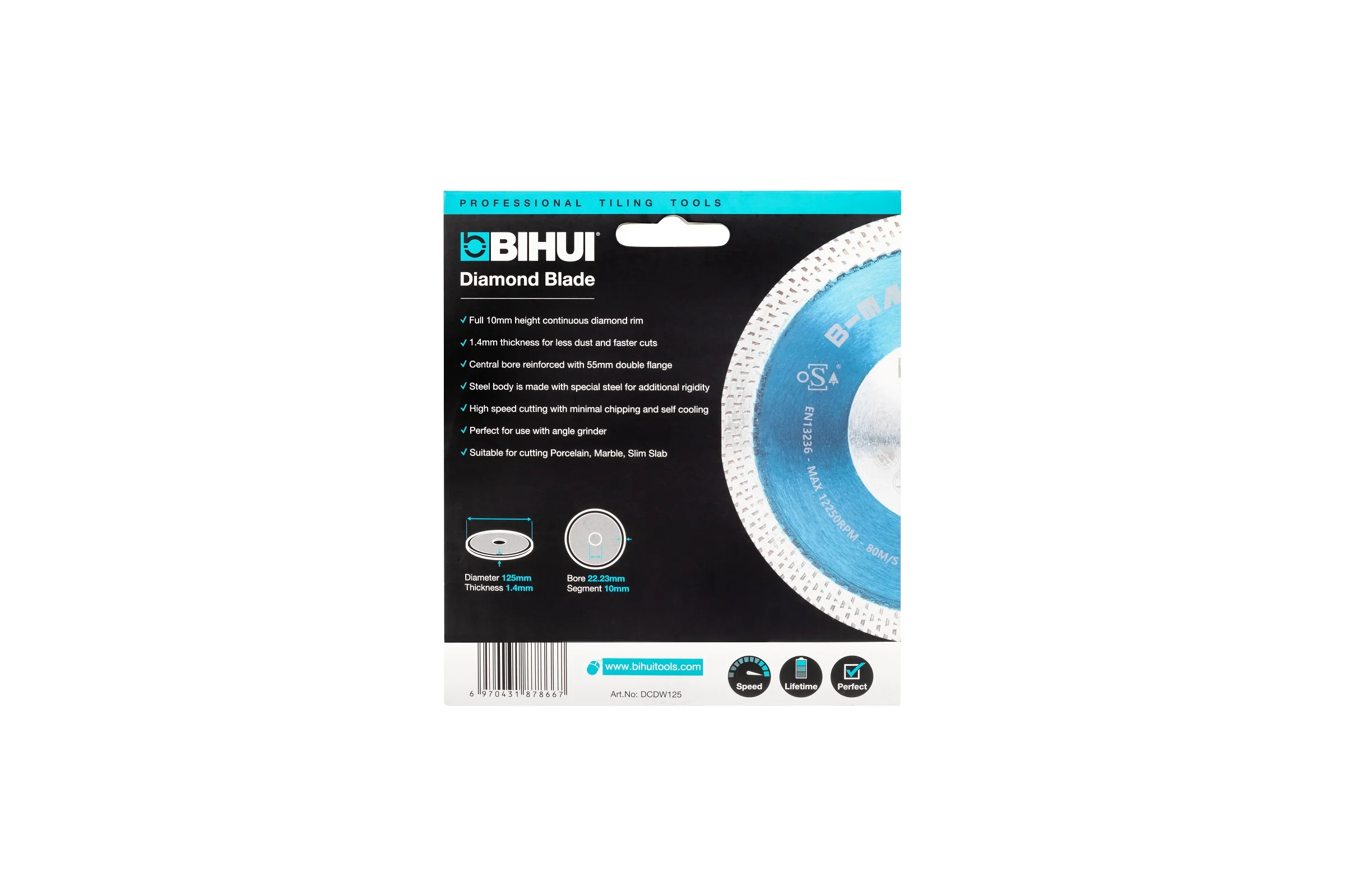 Диск алмазный B-MAGIC 125 мм BIHUI DCDW125