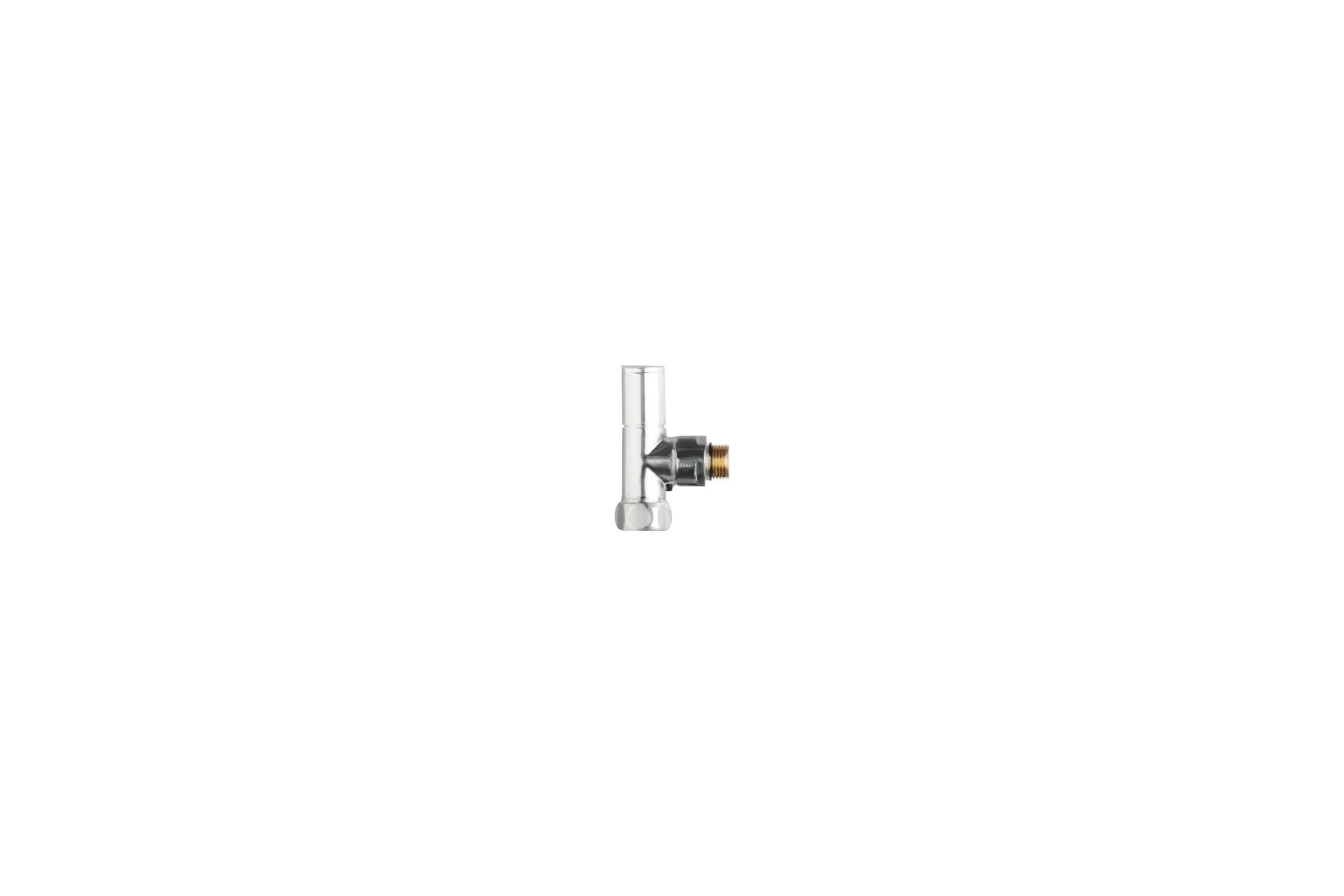 Угловой кран для полотенцесушителя Terma 1/2"х3/4" с ручной регулировкой (круглая ручка) 29175