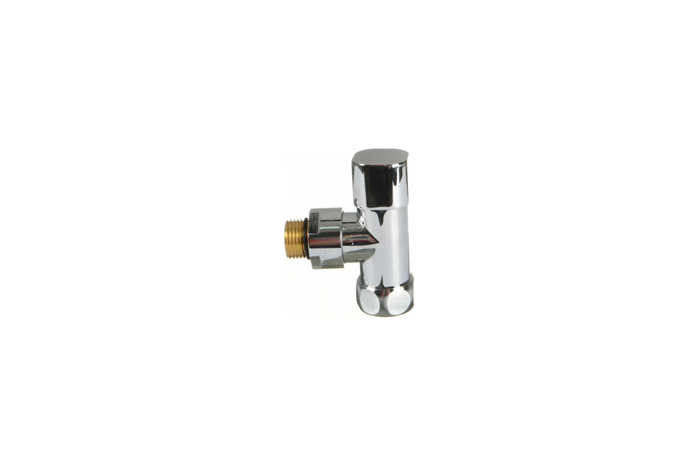 Угловой кран для полотенцесушителя Terma 1/2"х3/4" с ручной регулировкой (квадратная ручка) 29176
