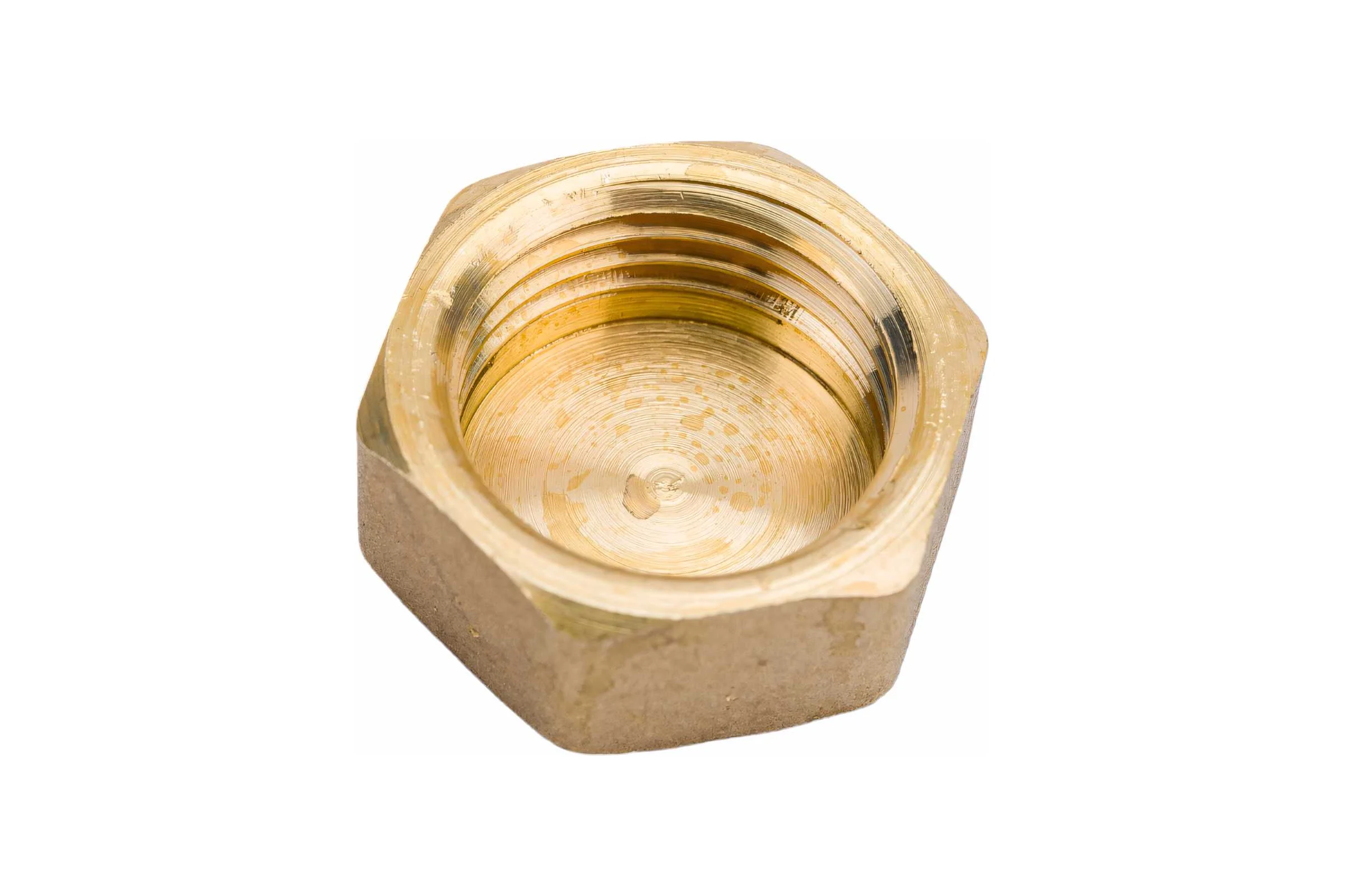 Заглушка (на трубу) LD PRIDE DN15 (1/2") ВР латунь никель в упаковке LD.67.504.15.2