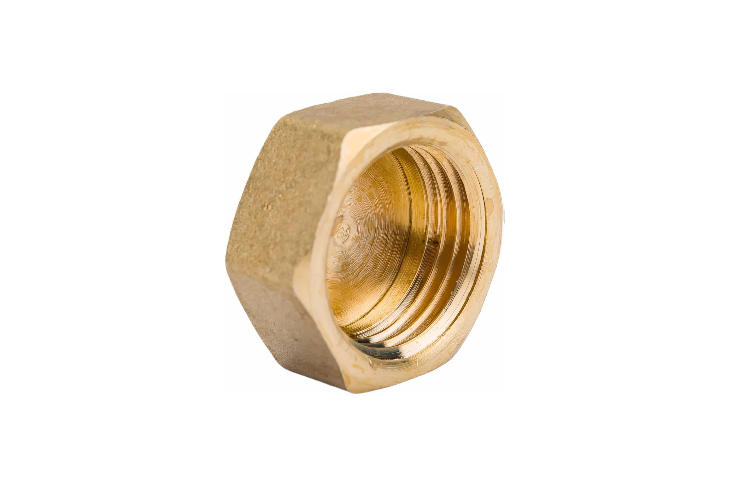 Заглушка (на трубу) LD PRIDE DN15 (1/2") ВР латунь никель в упаковке LD.67.504.15.2