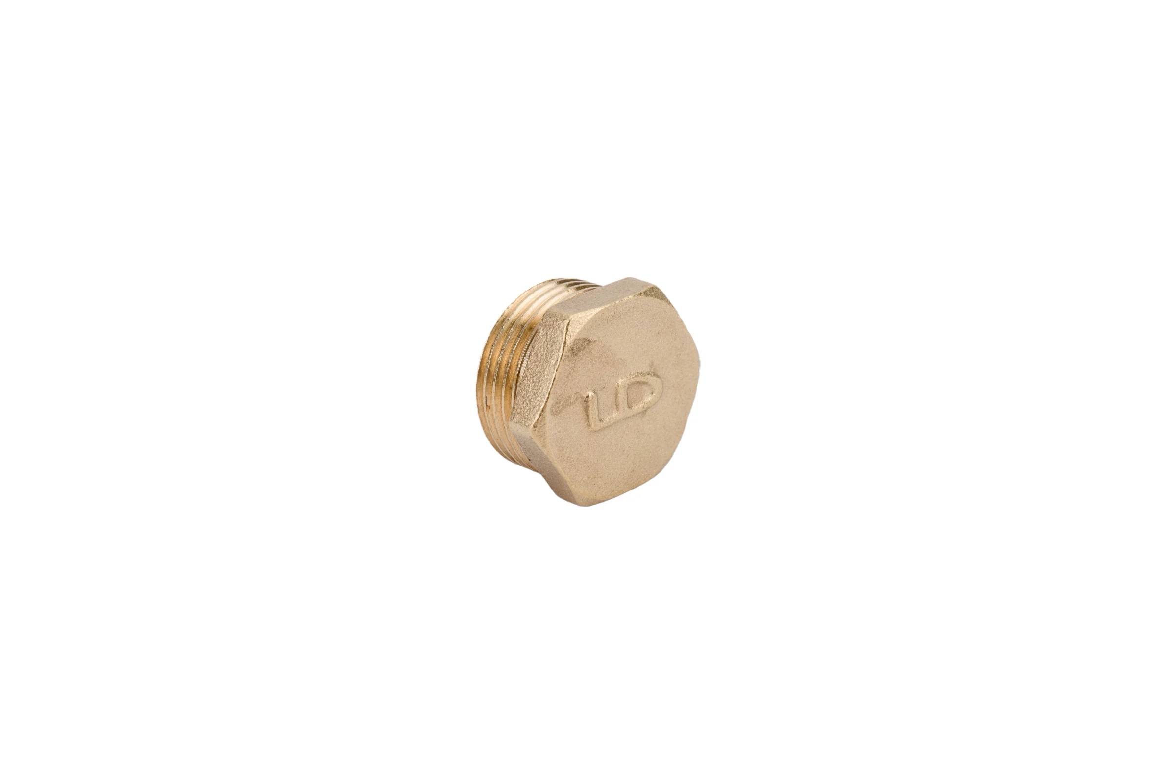 Пробка (в трубу) LD PRIDE DN20 (3/4") НР латунь никель в упаковке LD.67.575.20