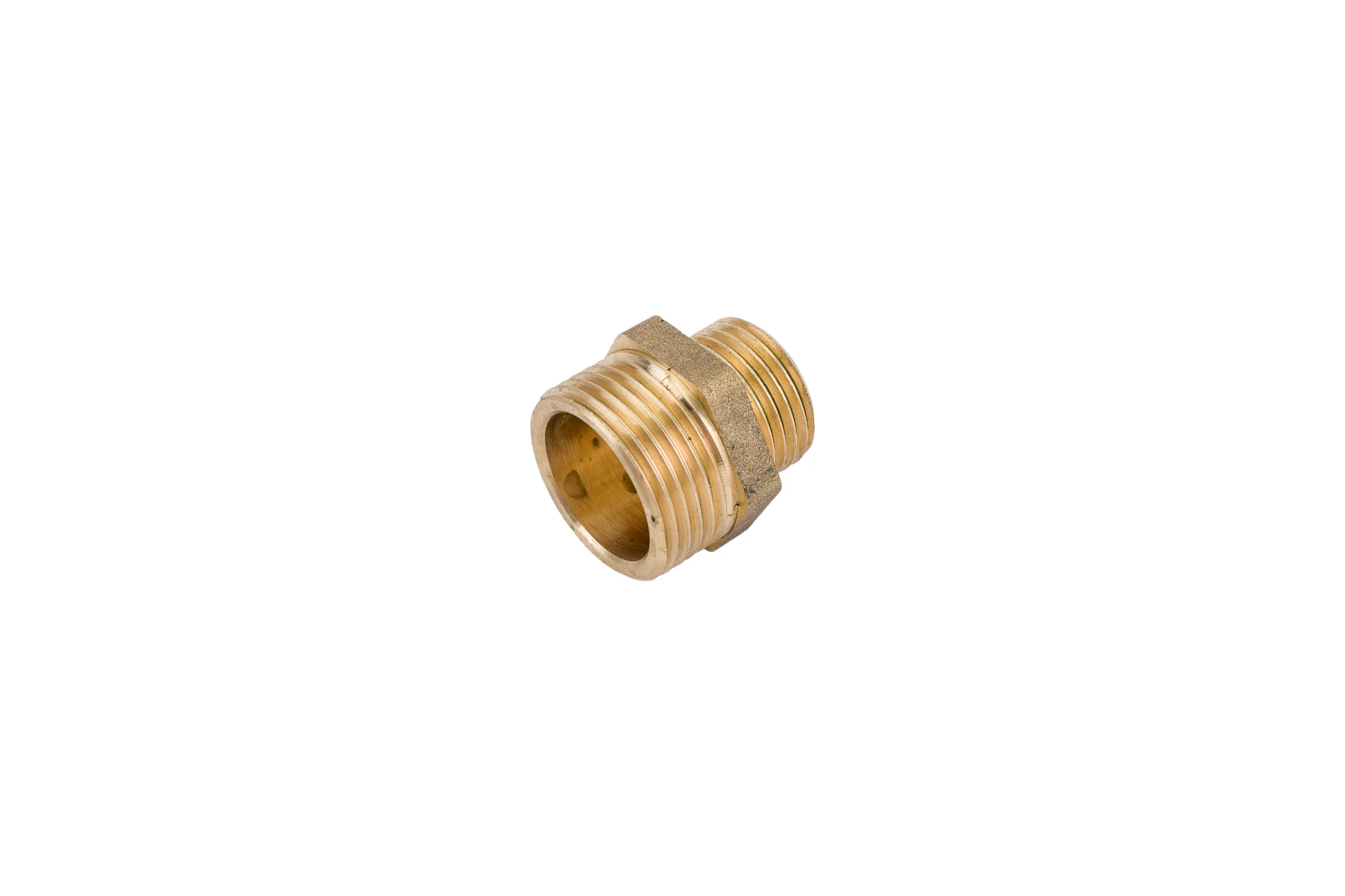 Ниппель переходной LD PRIDE DN20х15 (3/4"НР х 1/2"НР) латунь с биркой LD.65.513.20х15