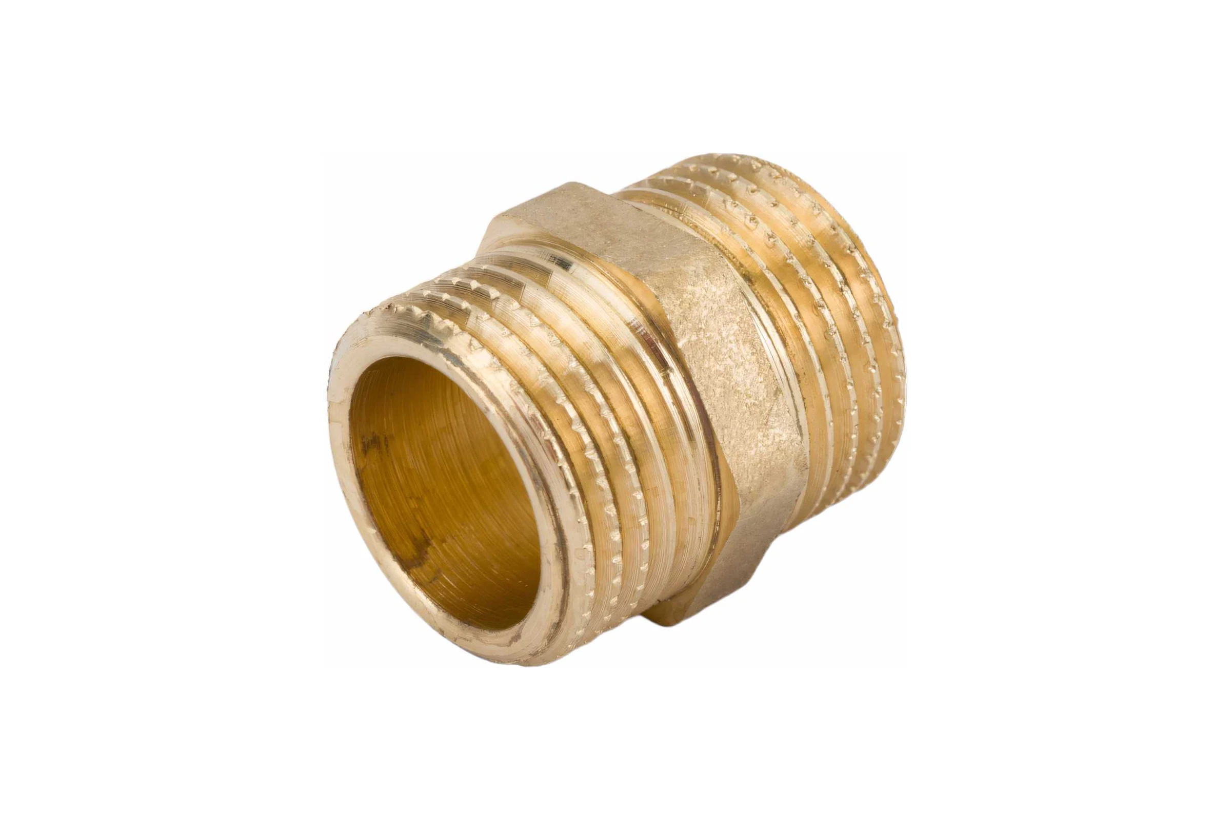 Ниппель прямой LD PRIDE DN15 (1/2") НР/НР латунь с биркой LD.65.511.15