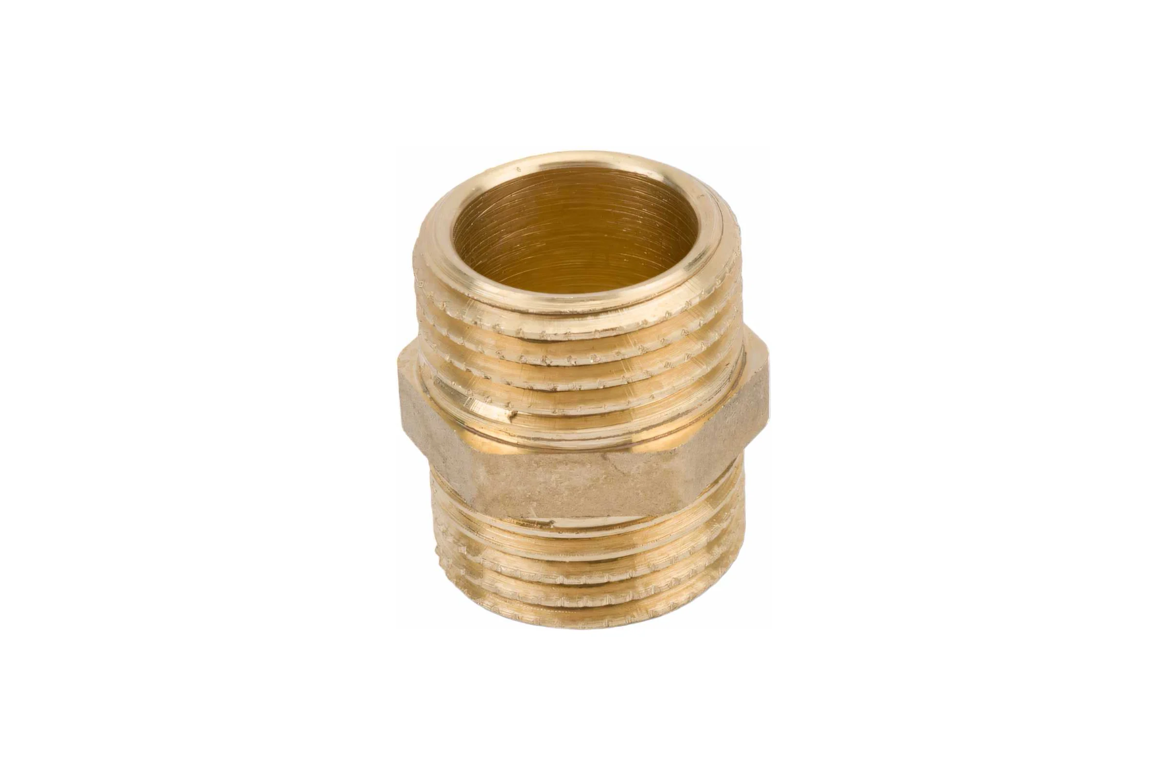 Ниппель прямой LD PRIDE DN15 (1/2") НР/НР латунь с биркой LD.65.511.15