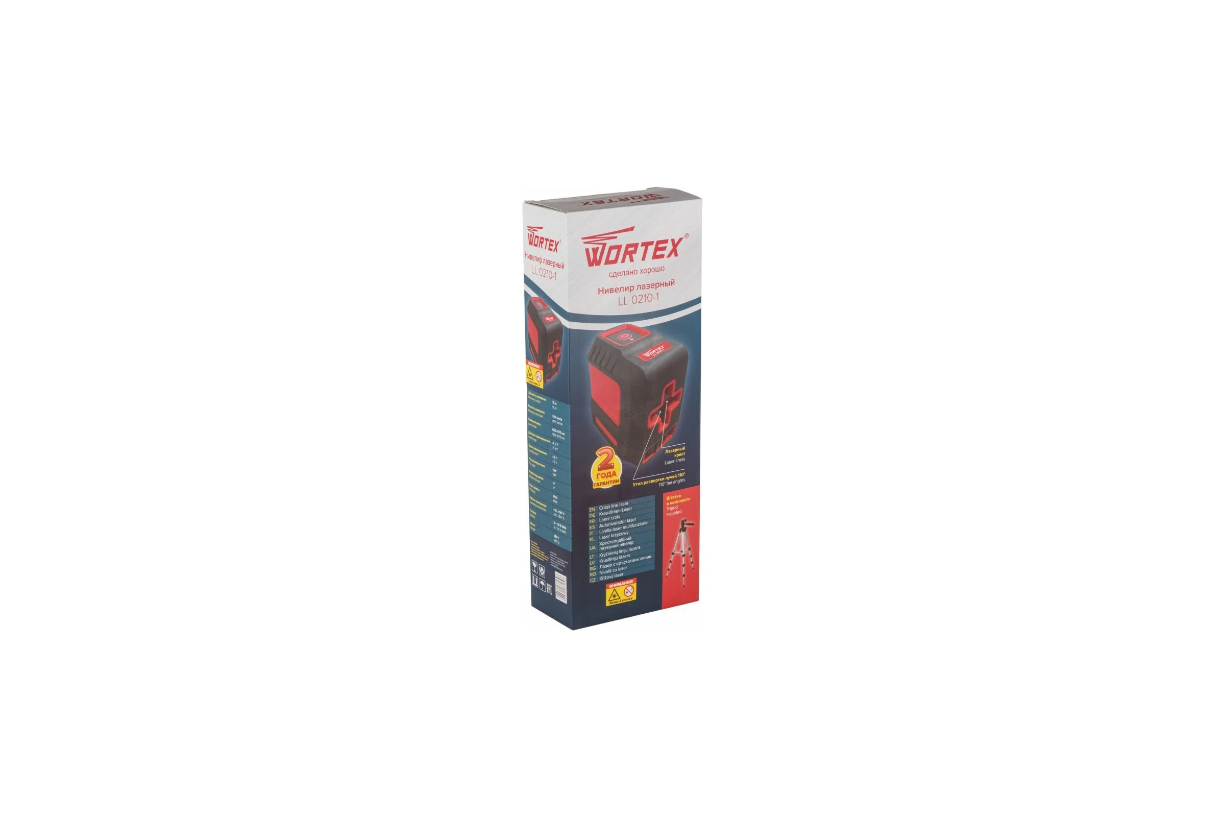 Лазерный нивелир со штативом WORTEX LL 0210-1 0323139