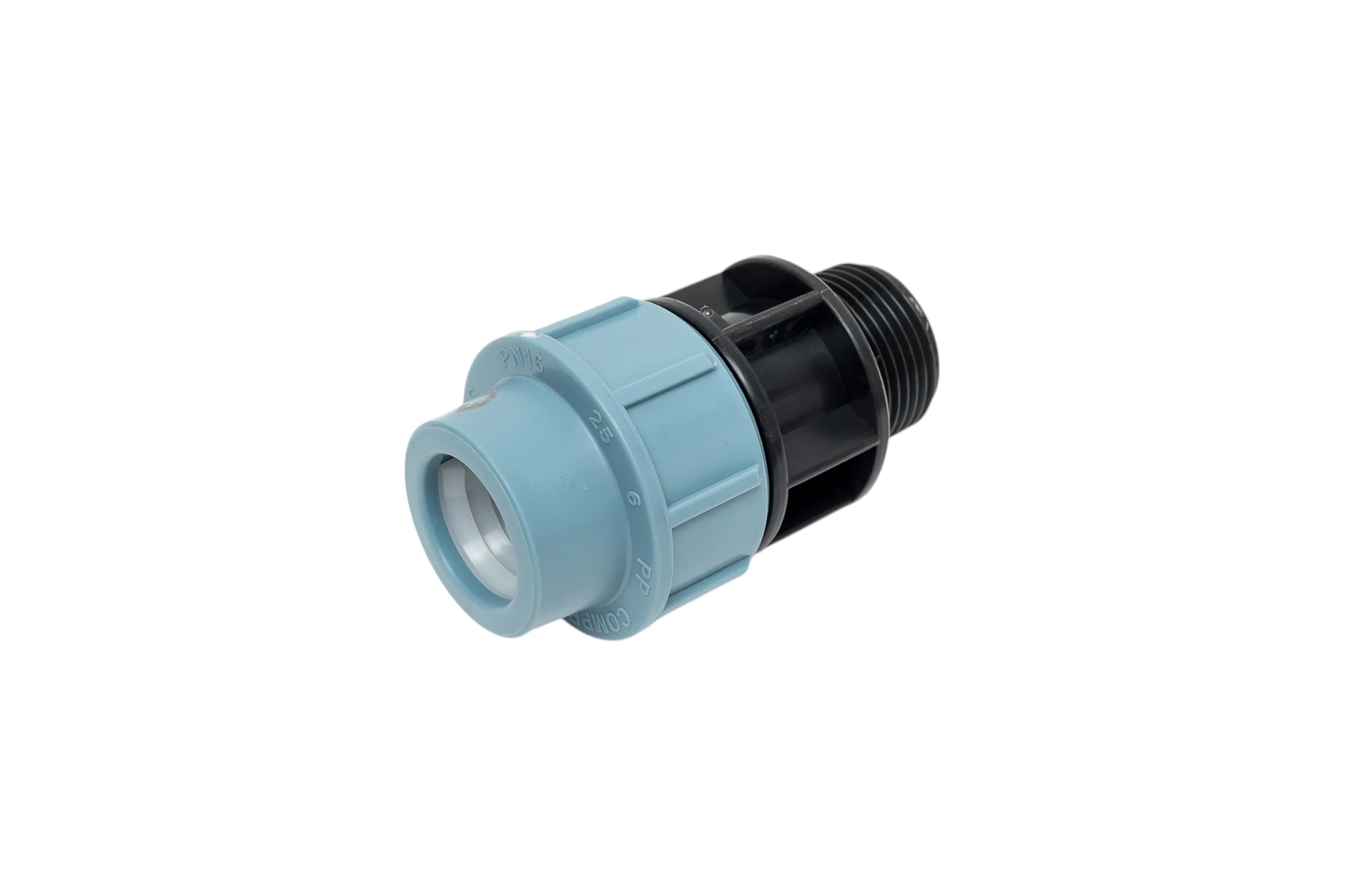 Муфта ПНД компрессионная с наружной резьбой (25 ммx1") AV Engineering AVE1062501