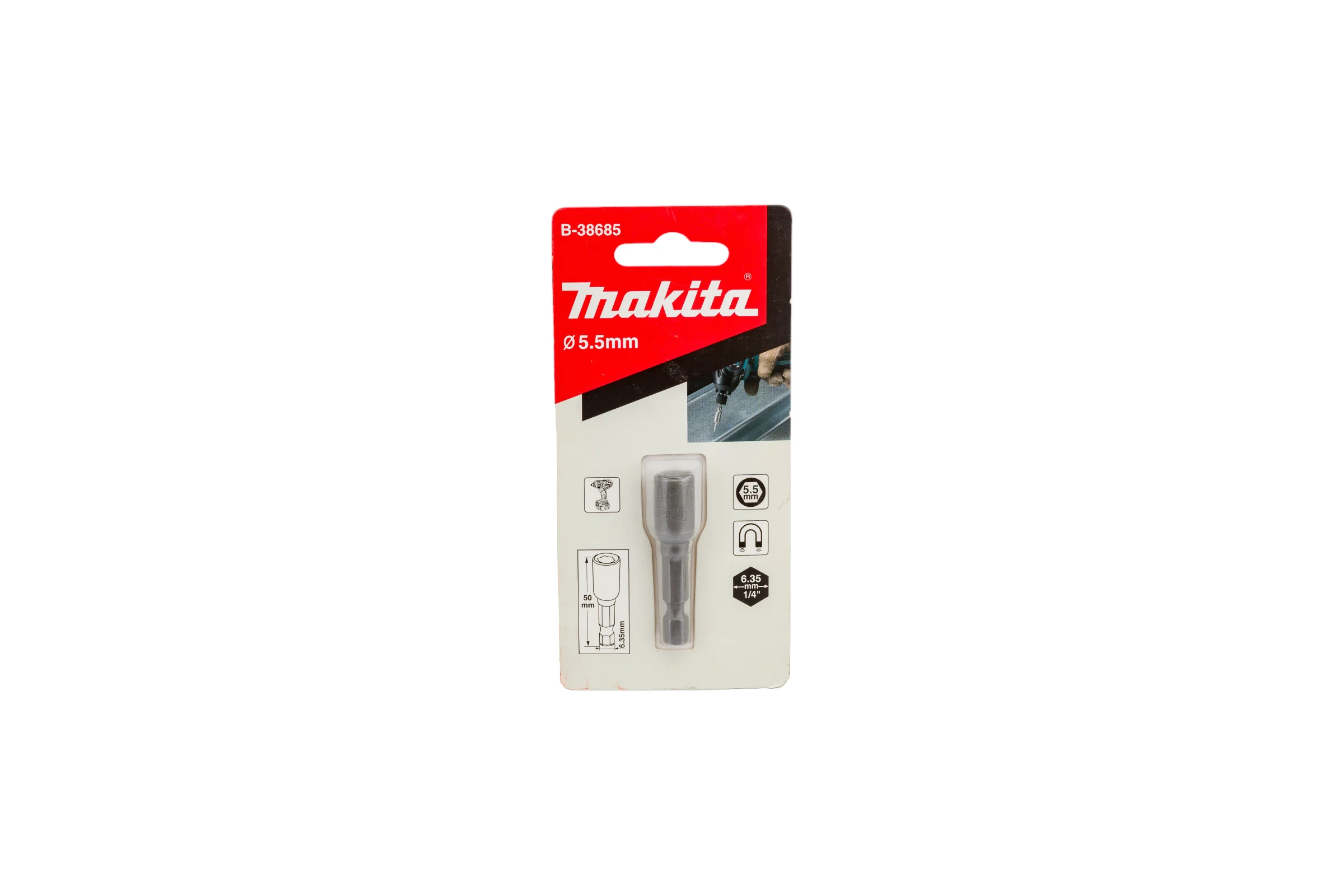 Головка торцевая магнитная 5.5x50 мм Makita B-38685