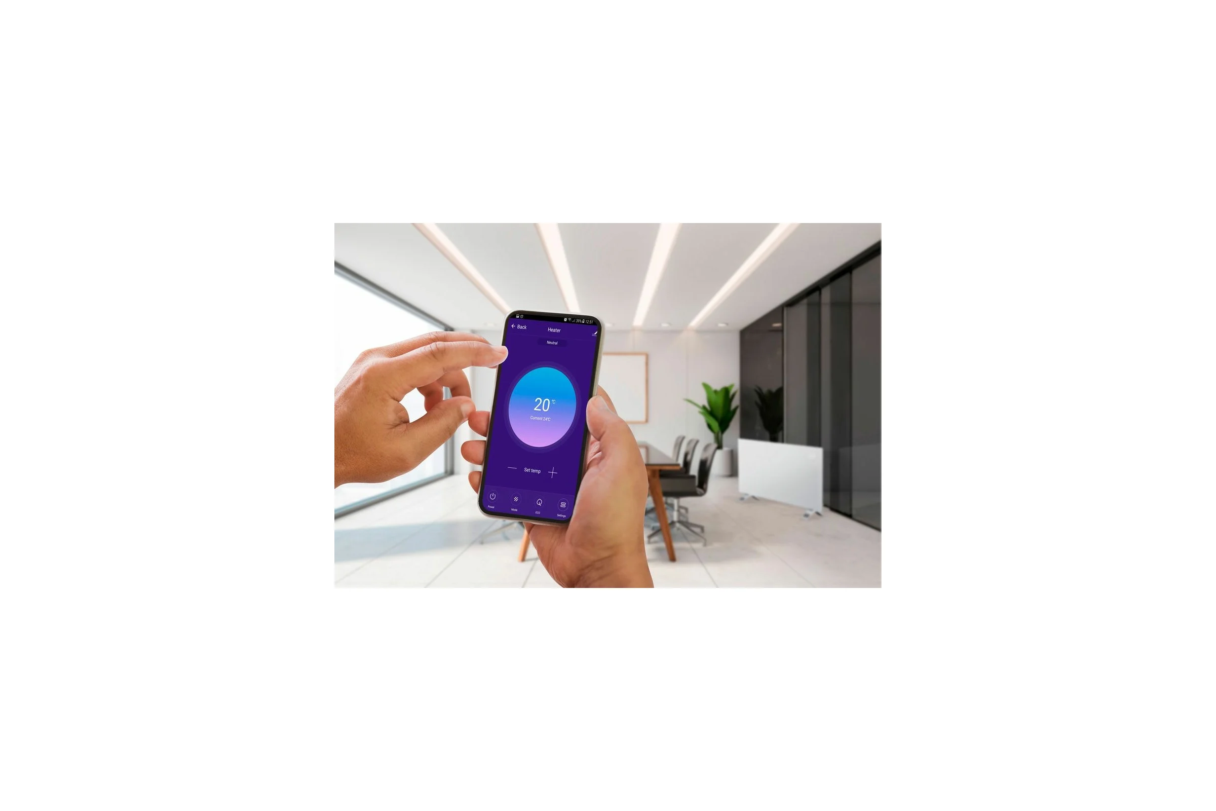 Электрический конвекторный обогреватель NEO Tools 1500 Вт, IP24, WIFI 90-094