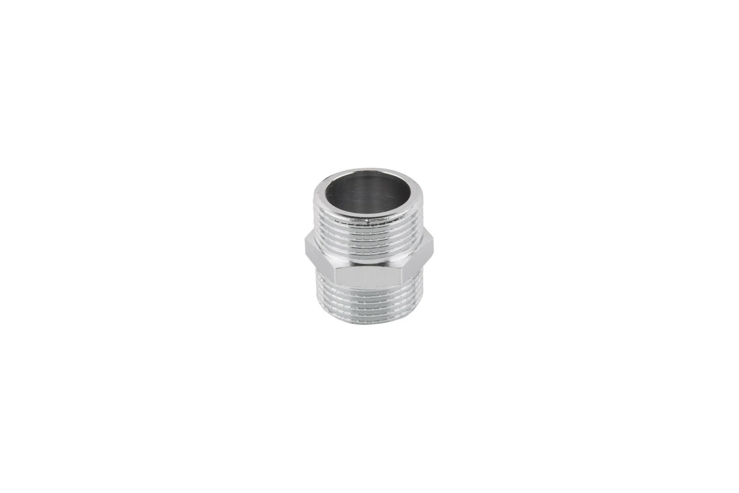 Латунный ниппель AV Engineering наружная-наружная 3/4 хром AVE303005
