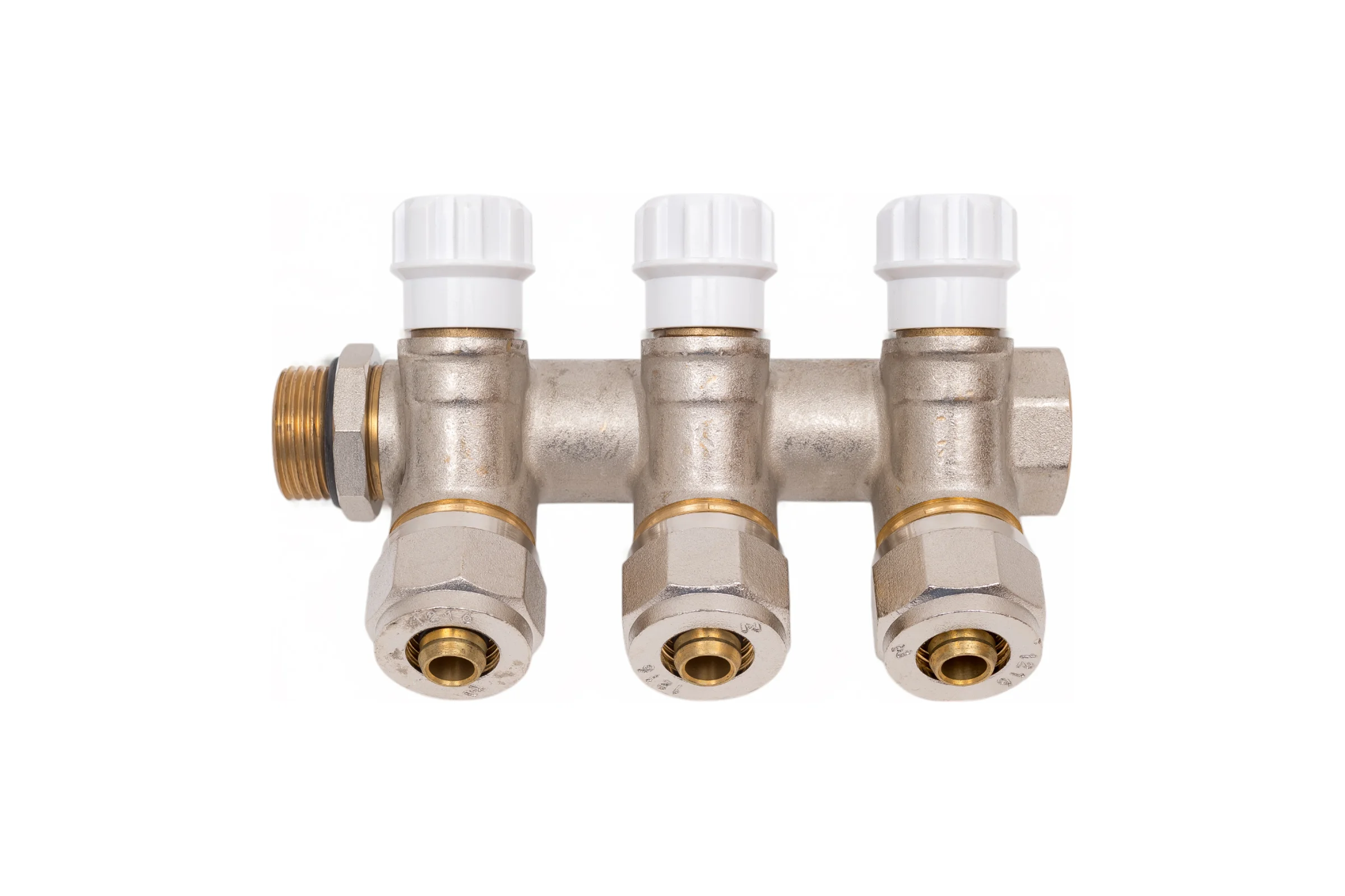 Коллектор AV Engineering с отсекающими вентилями, 3/4x3 выхода 16x2 AVE1132003