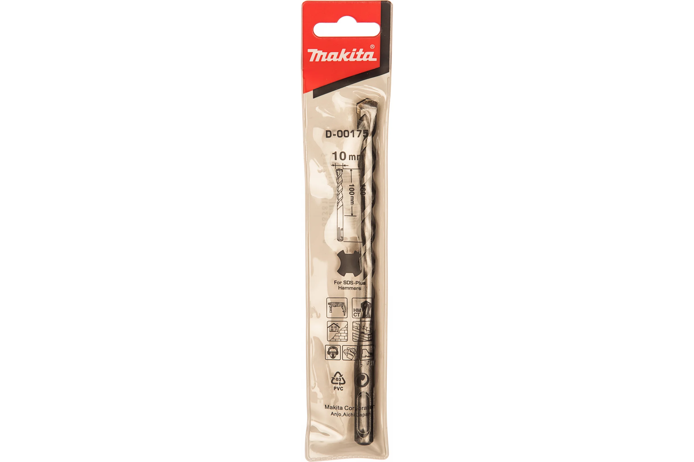 Бур для перфораторов (10х160мм; SDS+) Makita D-00175