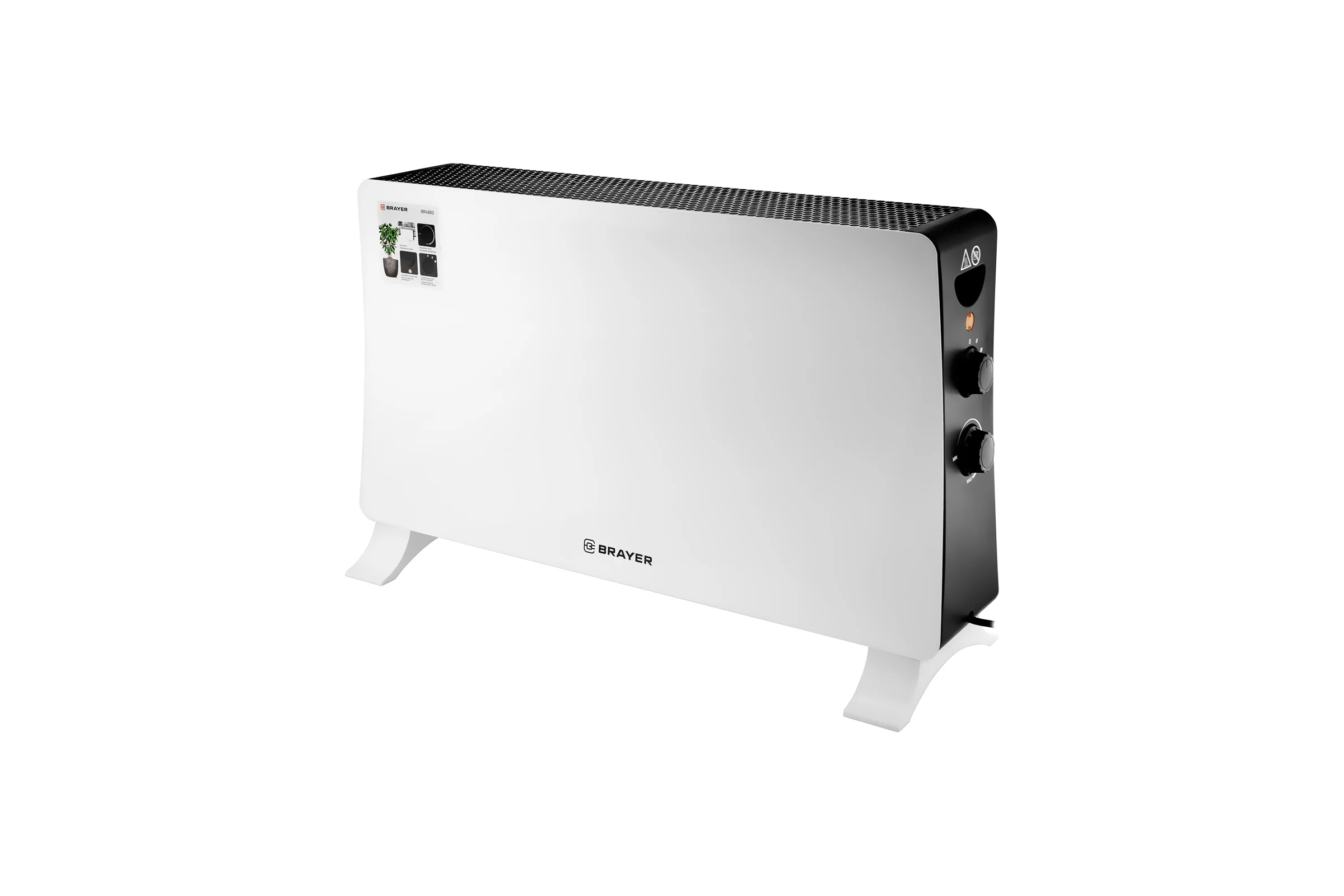 Тепловентилятор конвекторного типа BRAYER 2000 Вт, BR4883