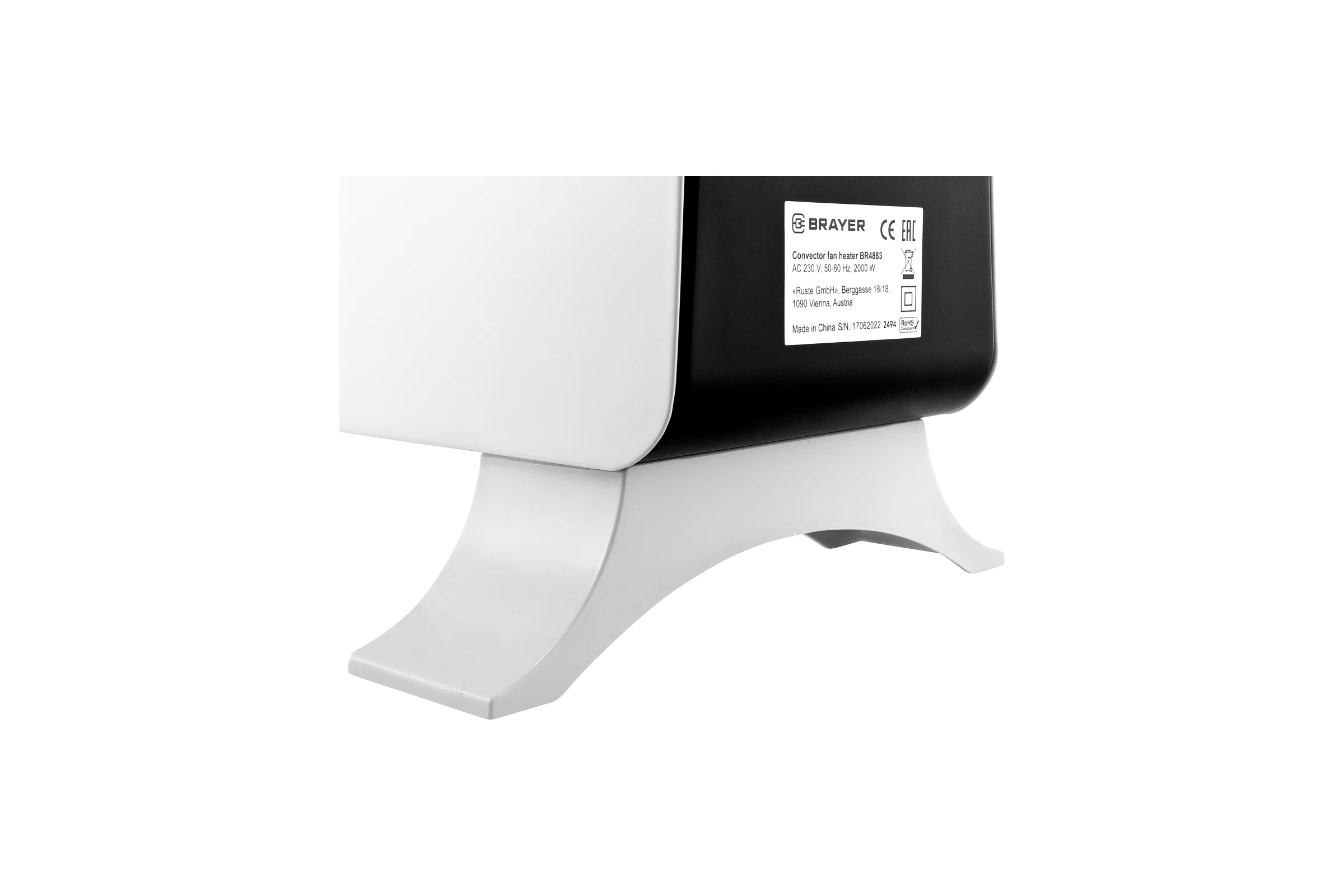 Тепловентилятор конвекторного типа BRAYER 2000 Вт, BR4883