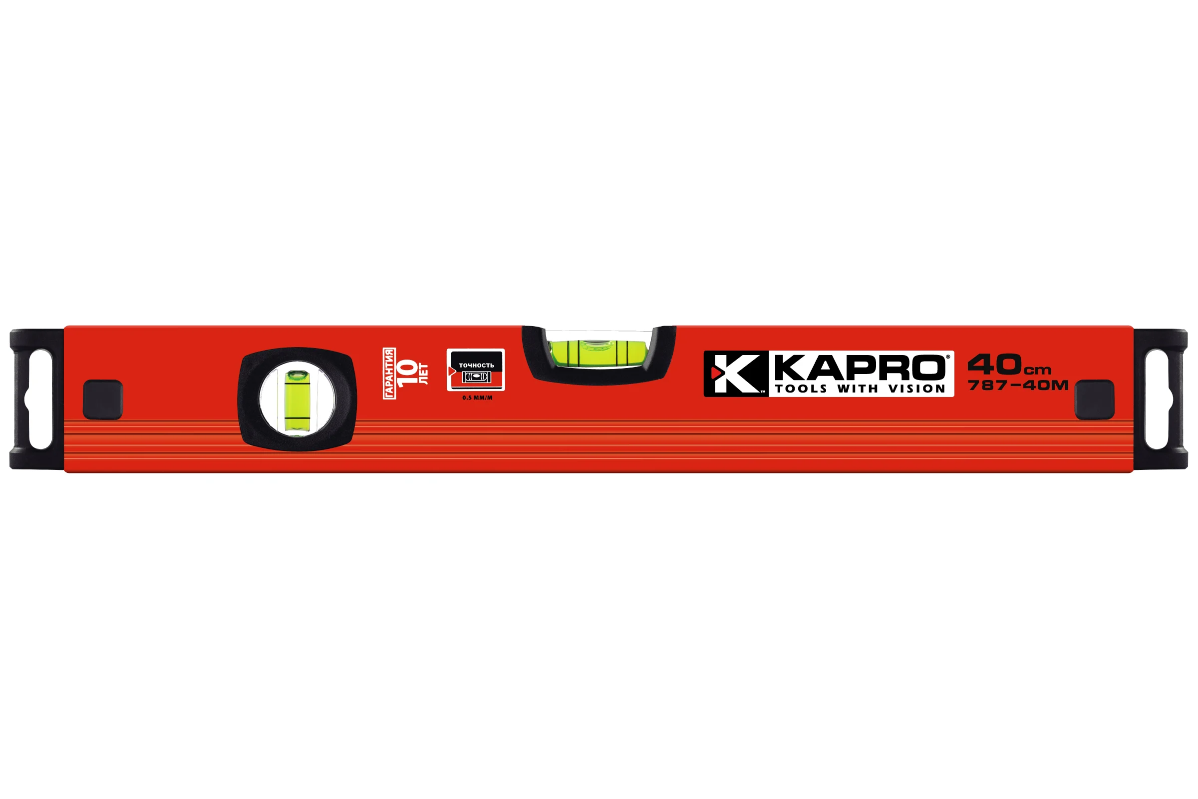 Уровень Kapro 2 колбы, магнитный 787-40-40M