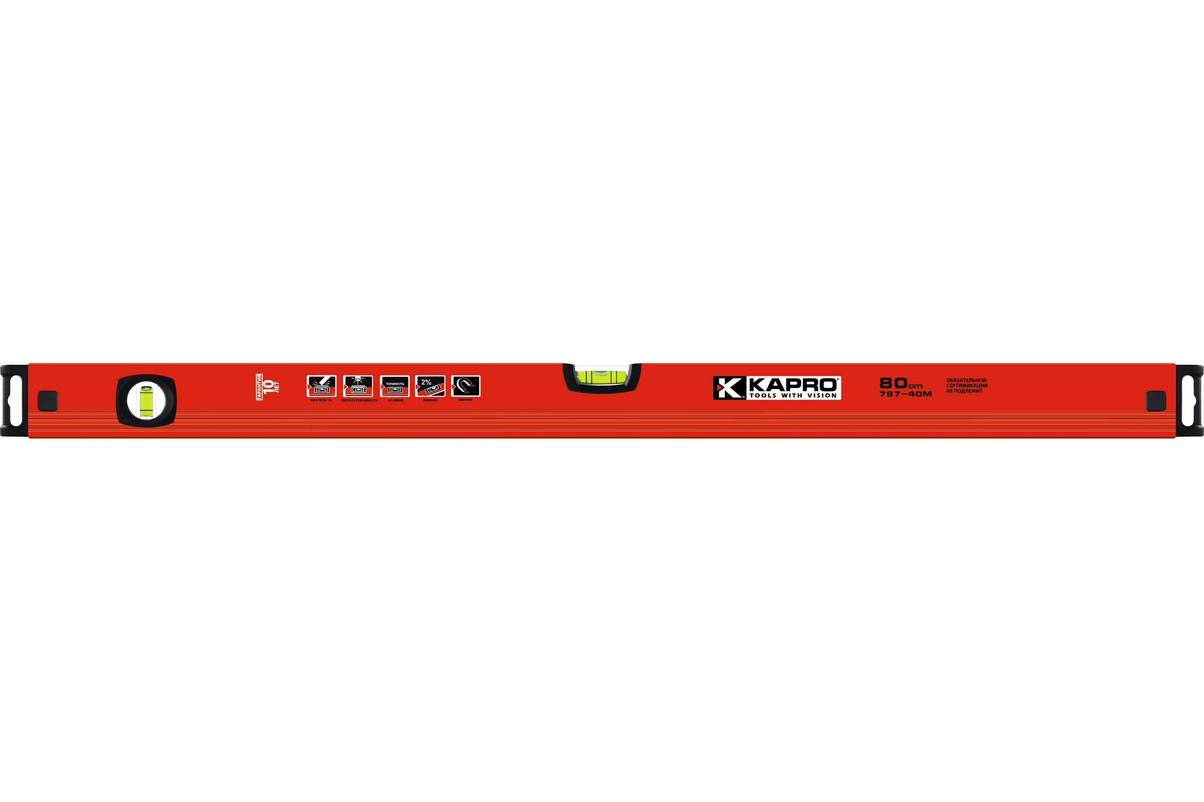 Уровень Kapro 2 колбы, магнитный 787-40-80M