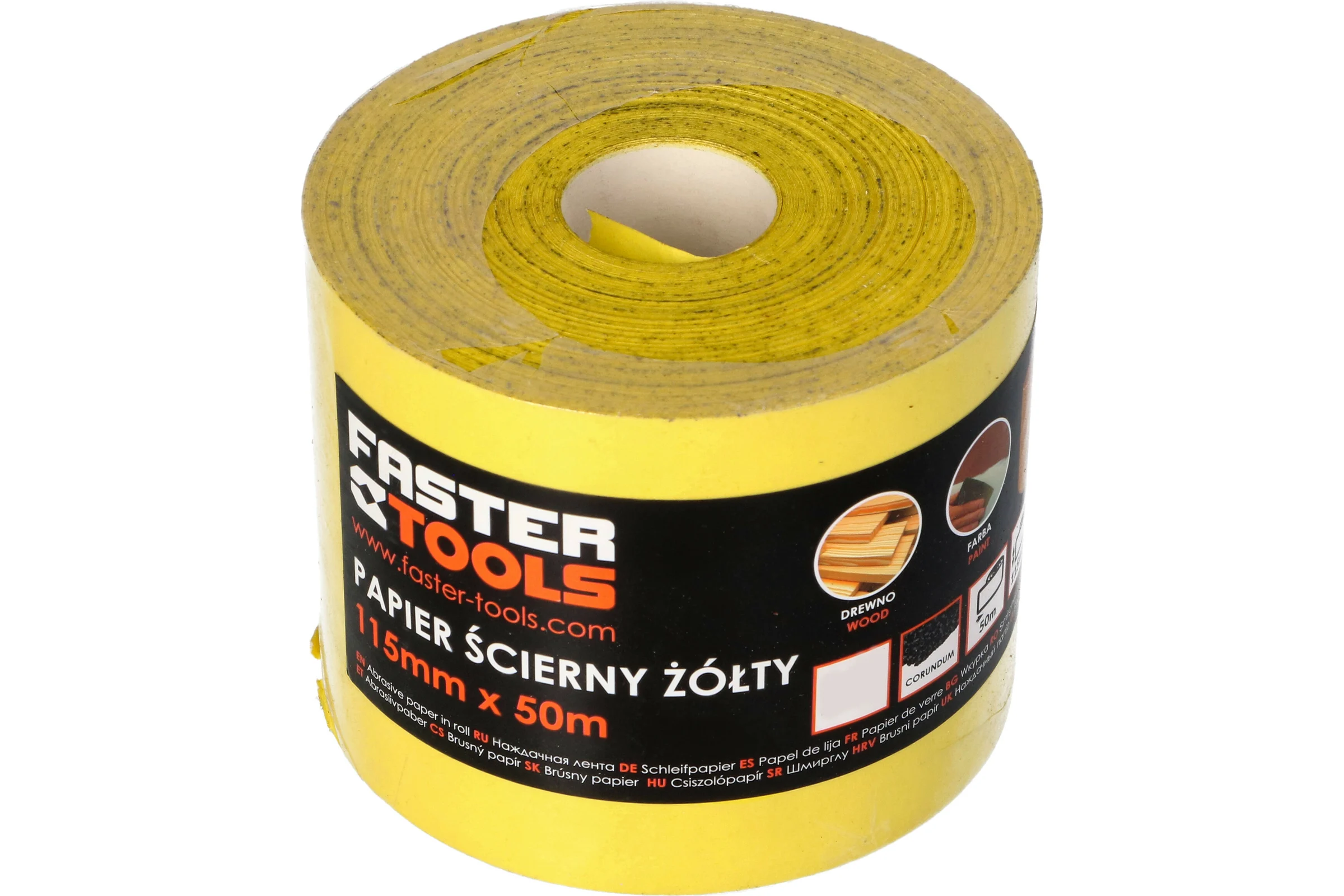 Бумага наждачная 50 м, 115 мм, Р100 FASTER TOOLS 3999