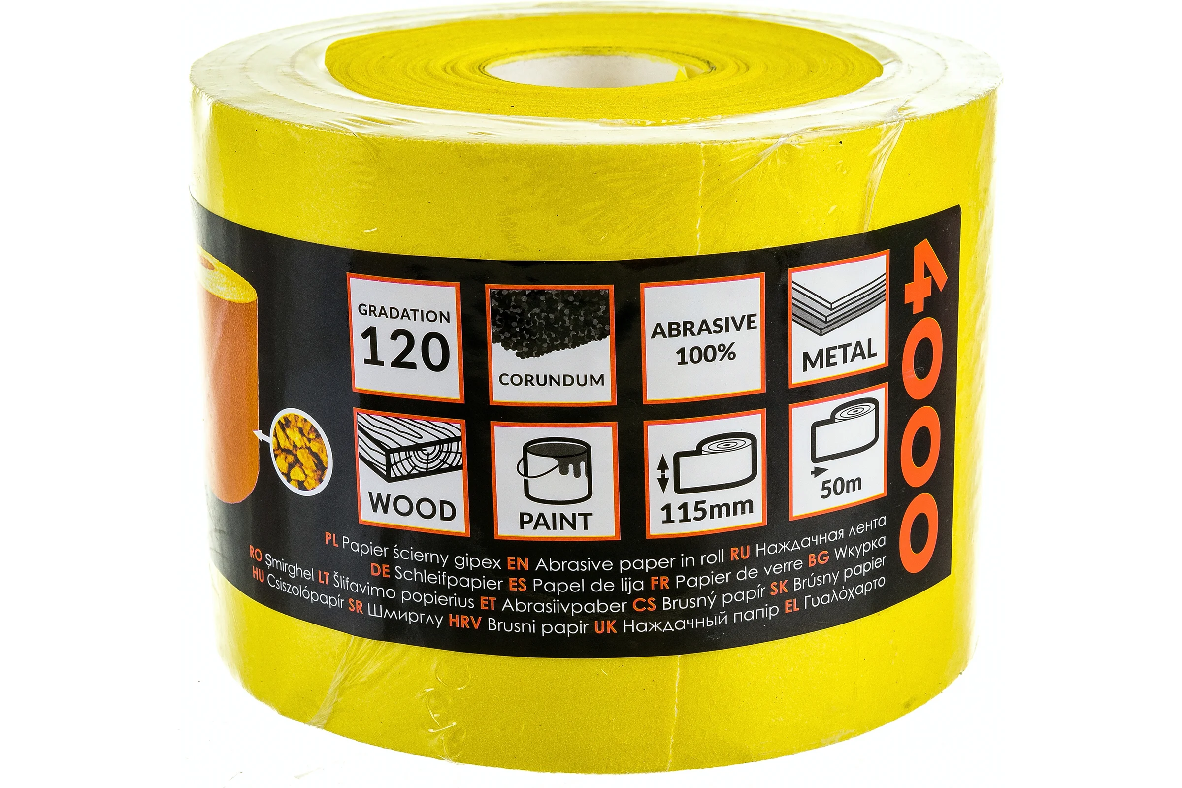 Бумага наждачная 50 м, 115 мм, Р120 FASTER TOOLS 4000