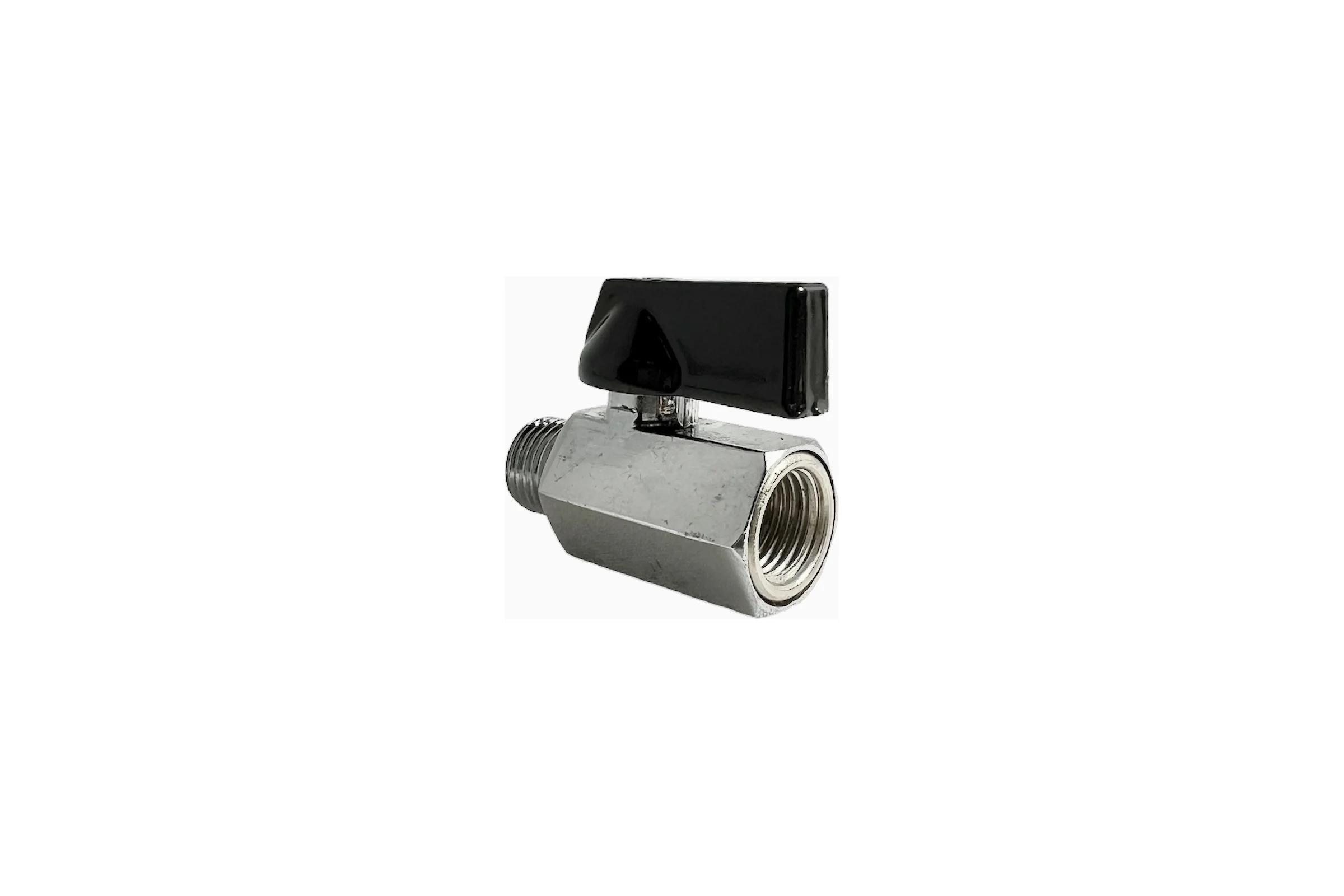 Кран переходник резьба внутренняя и наружная 1/4" FXM 4404 Pegas pneumatic
