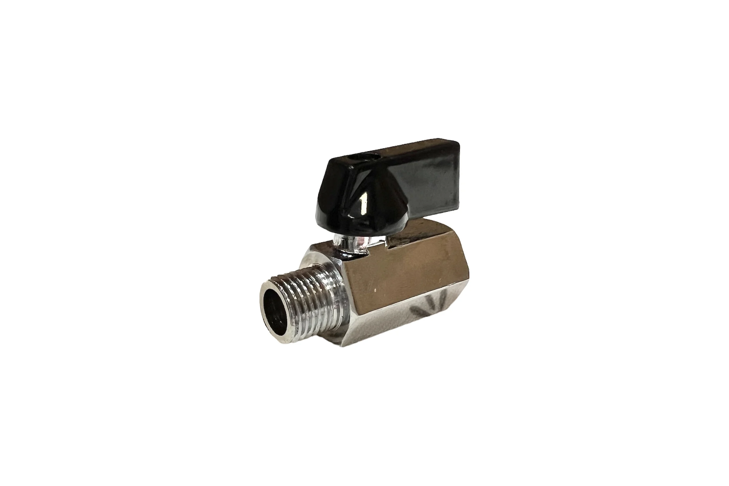 Кран переходник резьба внутренняя и наружная 1/4" FXM 4404 Pegas pneumatic