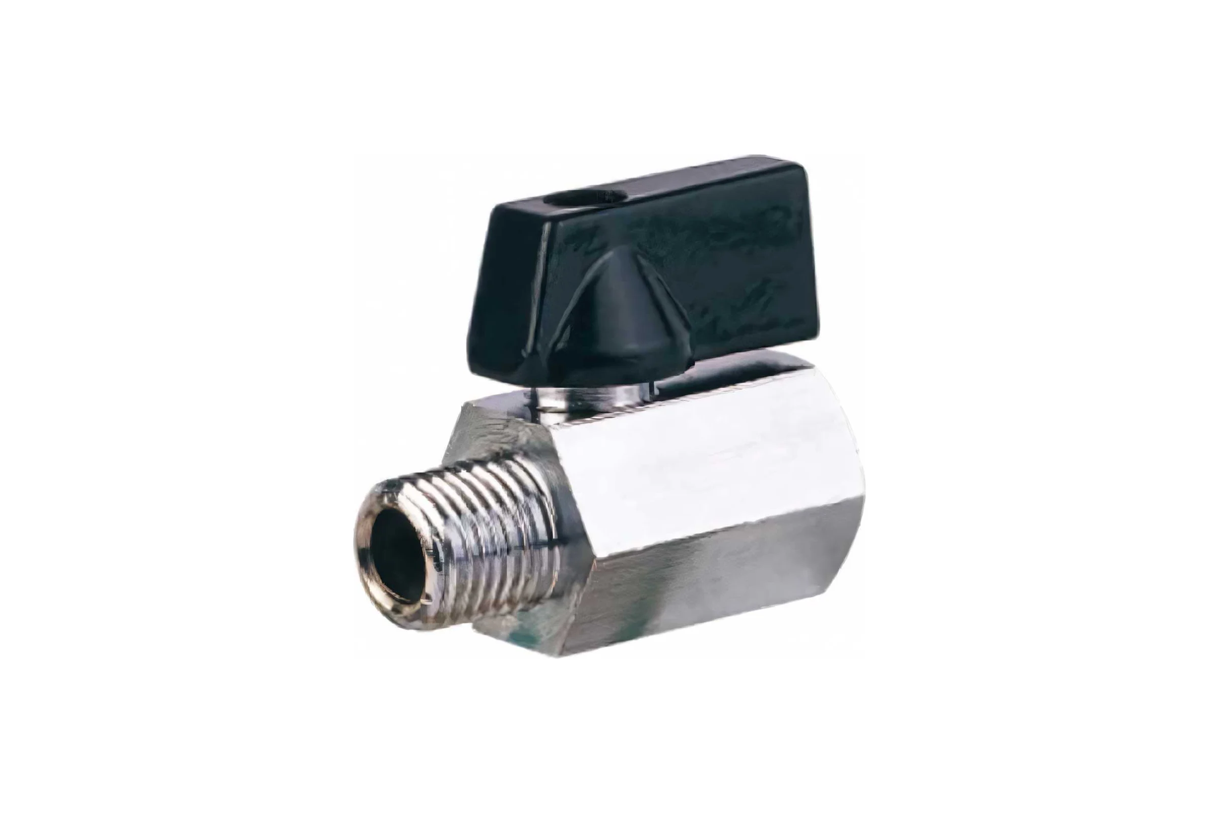 Кран переходник резьба внутренняя и наружная 1/4" FXM 4404 Pegas pneumatic