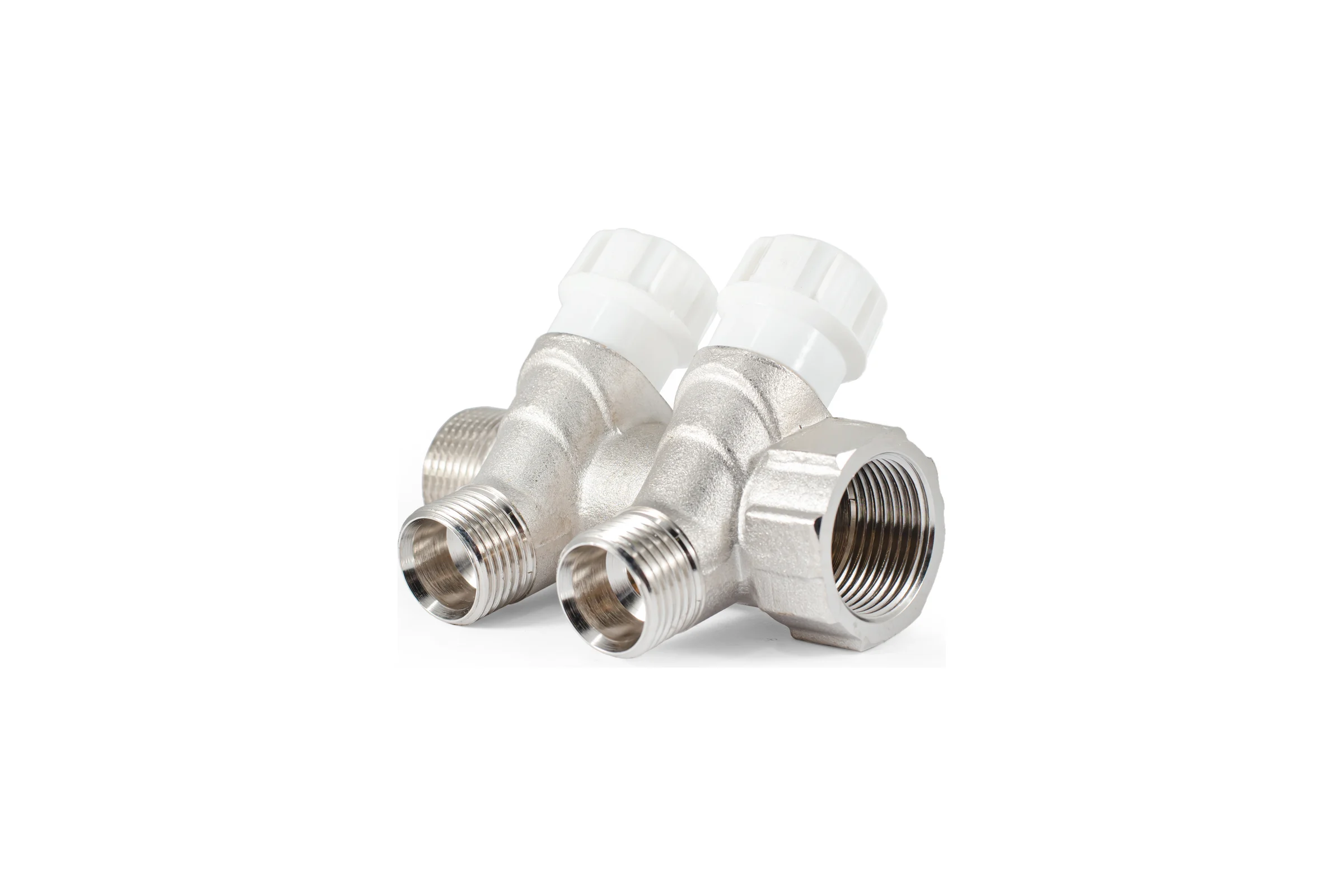 Коллектор с регулировочными вентилями PROFACTOR в/н 3/4" х 2 вых 1/2"нар  PF MV 268.2