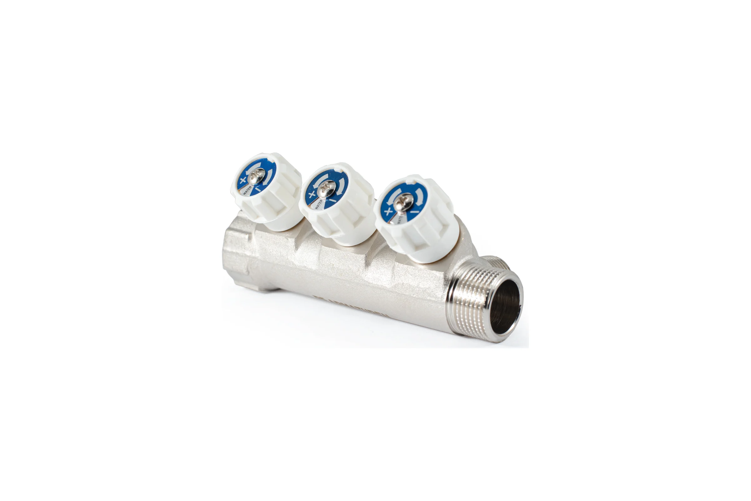 Коллектор с регулировочными вентилями PROFACTOR в/н 3/4" х 3 вых 1/2"нар PF MV 268.3
