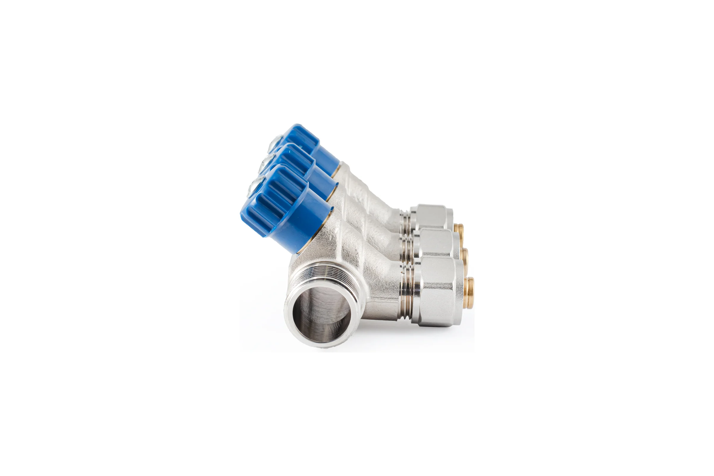 Коллектор с регулировочными вентилями PROFACTOR в/н 3/4" х 3 вых 16 цанга PF MVP 268.3C
