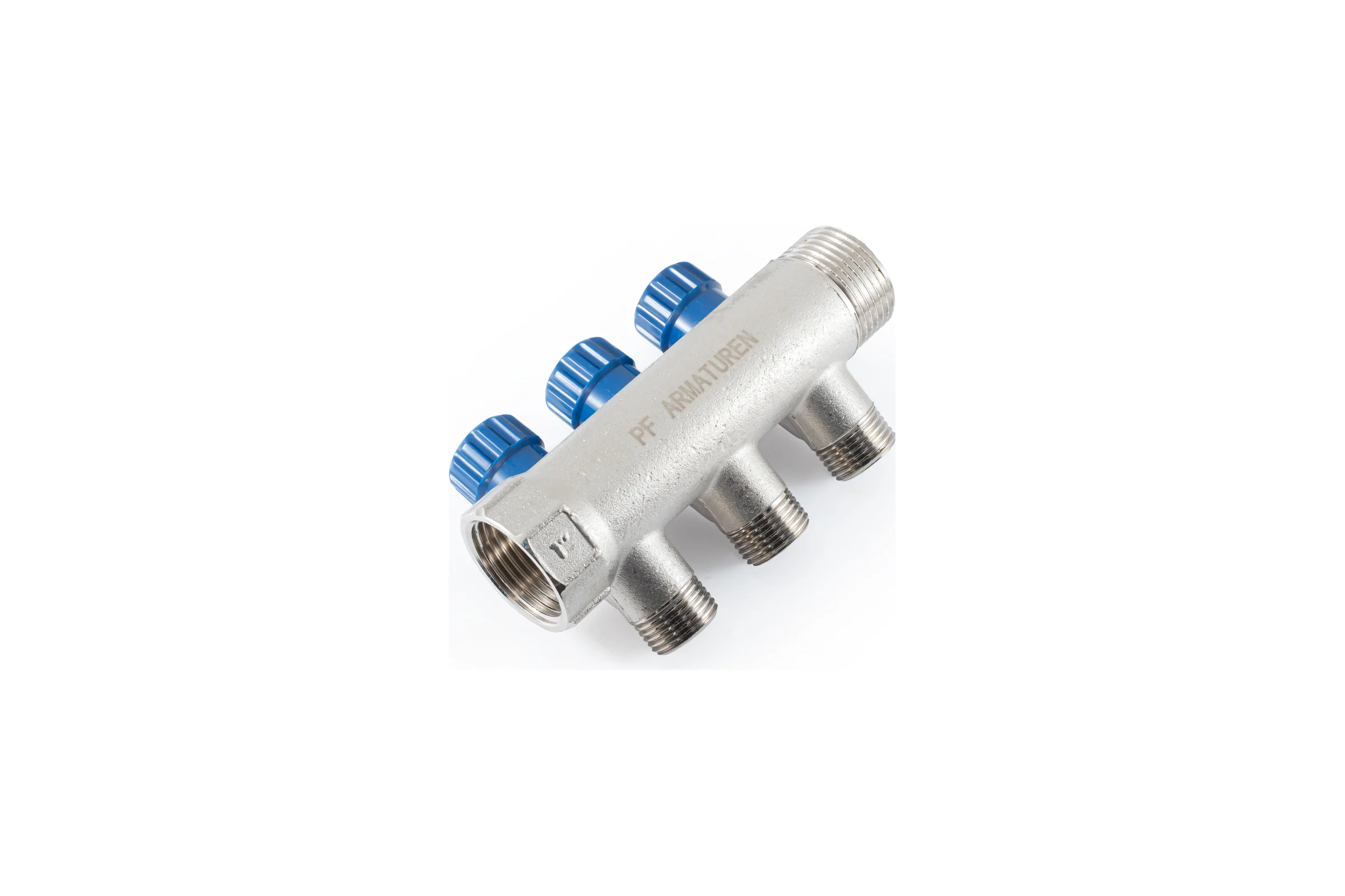 Коллектор с регулировочными вентилями PROFACTOR в/н 1" х 3 вых 1/2"нар PF MV 269.3
