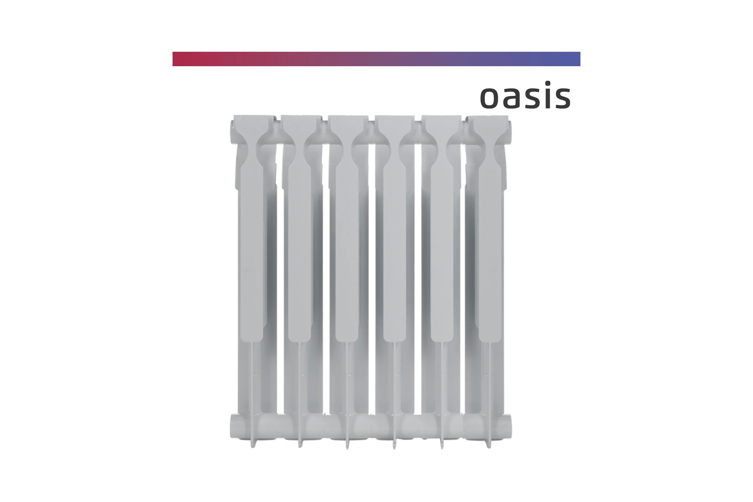 Биметаллический радиатор OASIS Эко 500/80/6 4640039487173