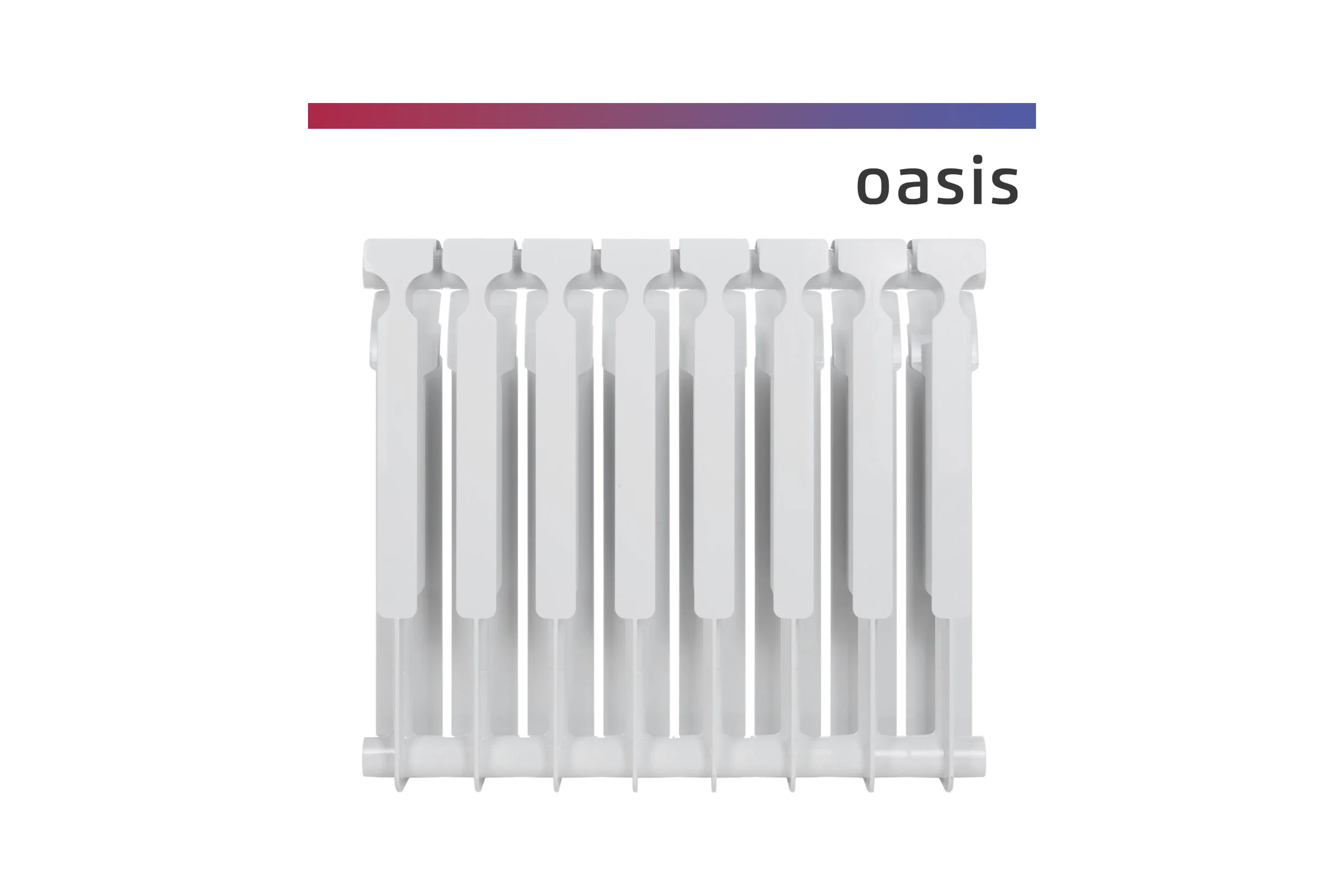 Биметаллический радиатор OASIS Эко 500/100/8 4640039487227