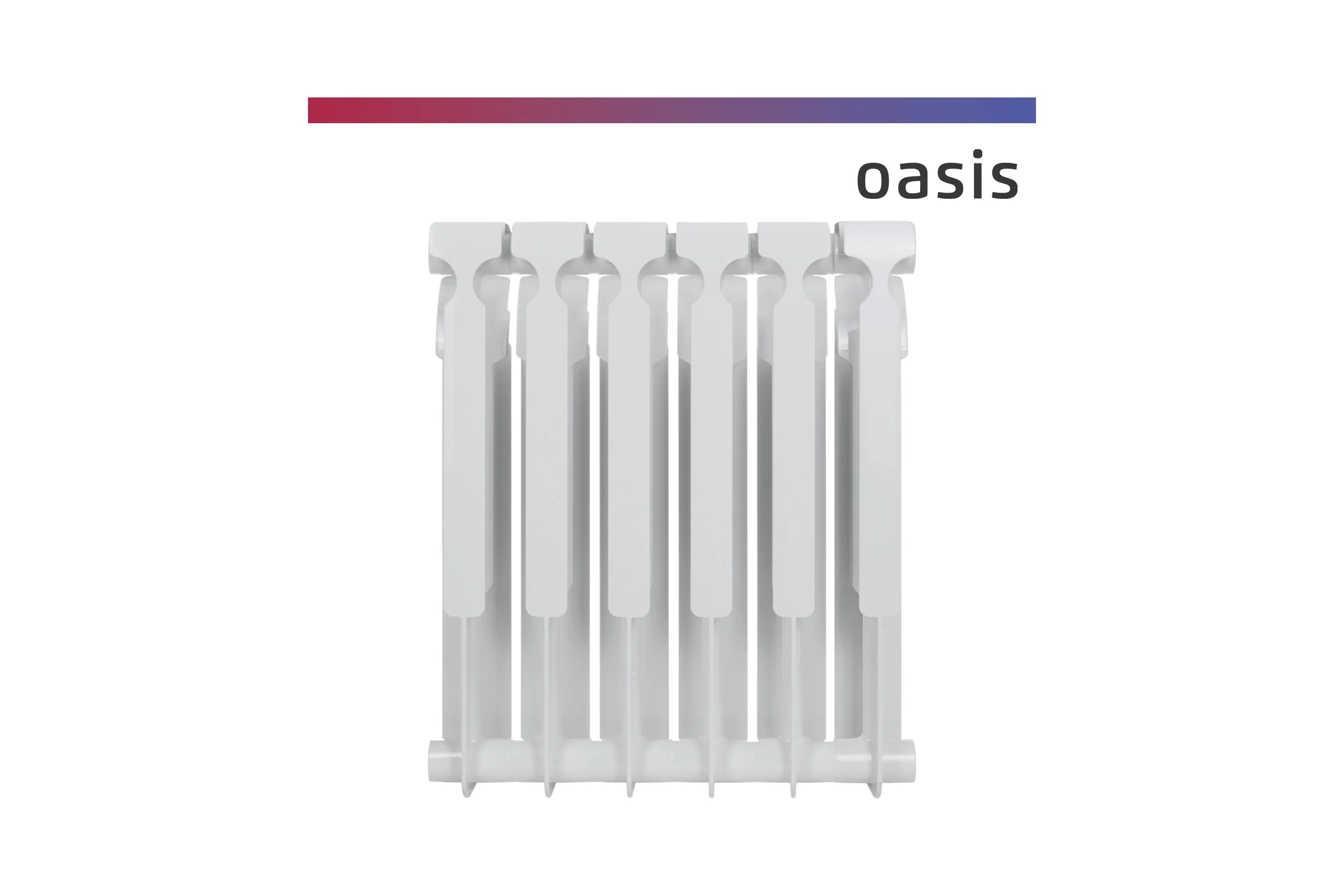 Биметаллический радиатор OASIS Эко 500/100/6 4640039487210