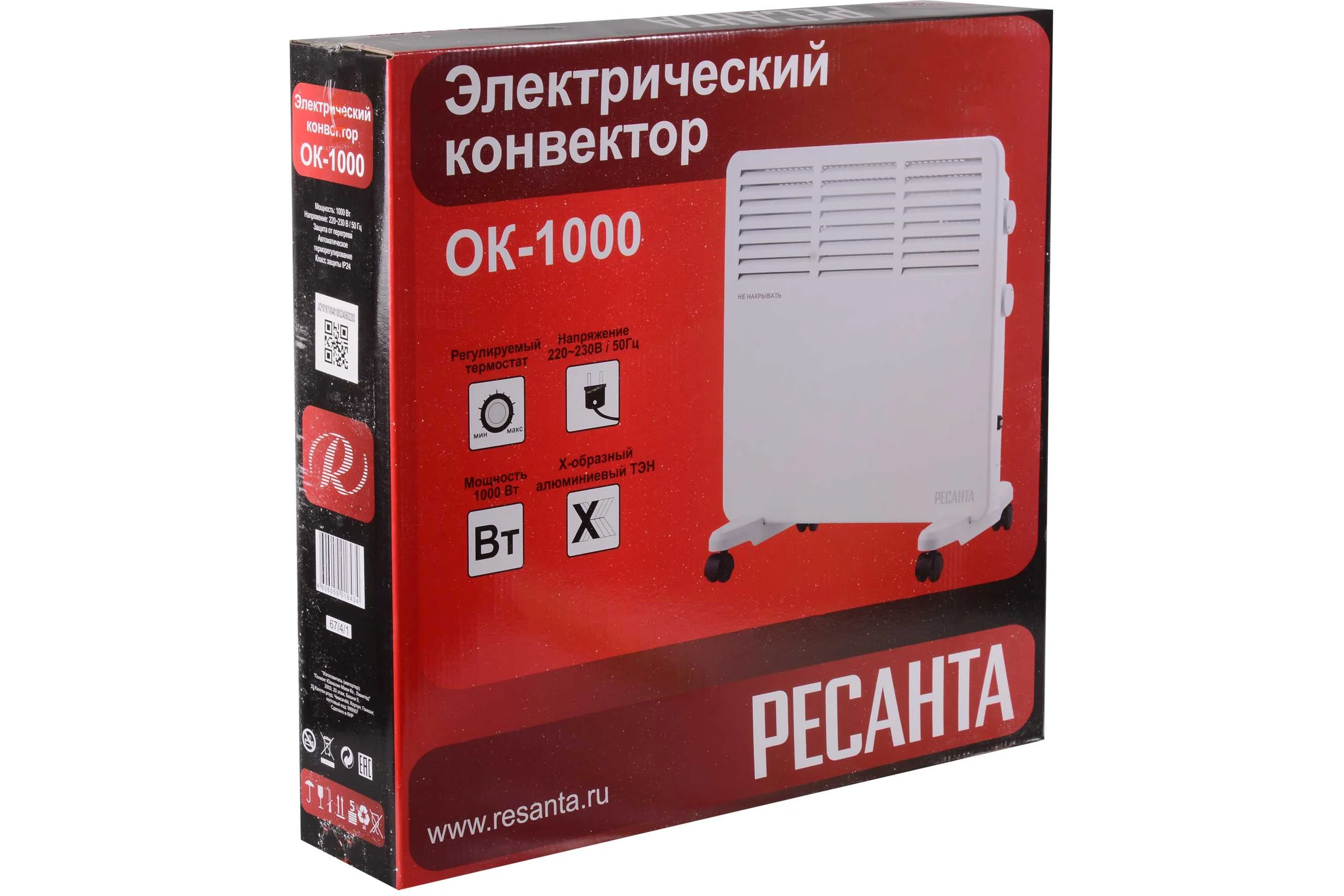 Конвектор электрический Ресанта ОК 1000 67/4/1