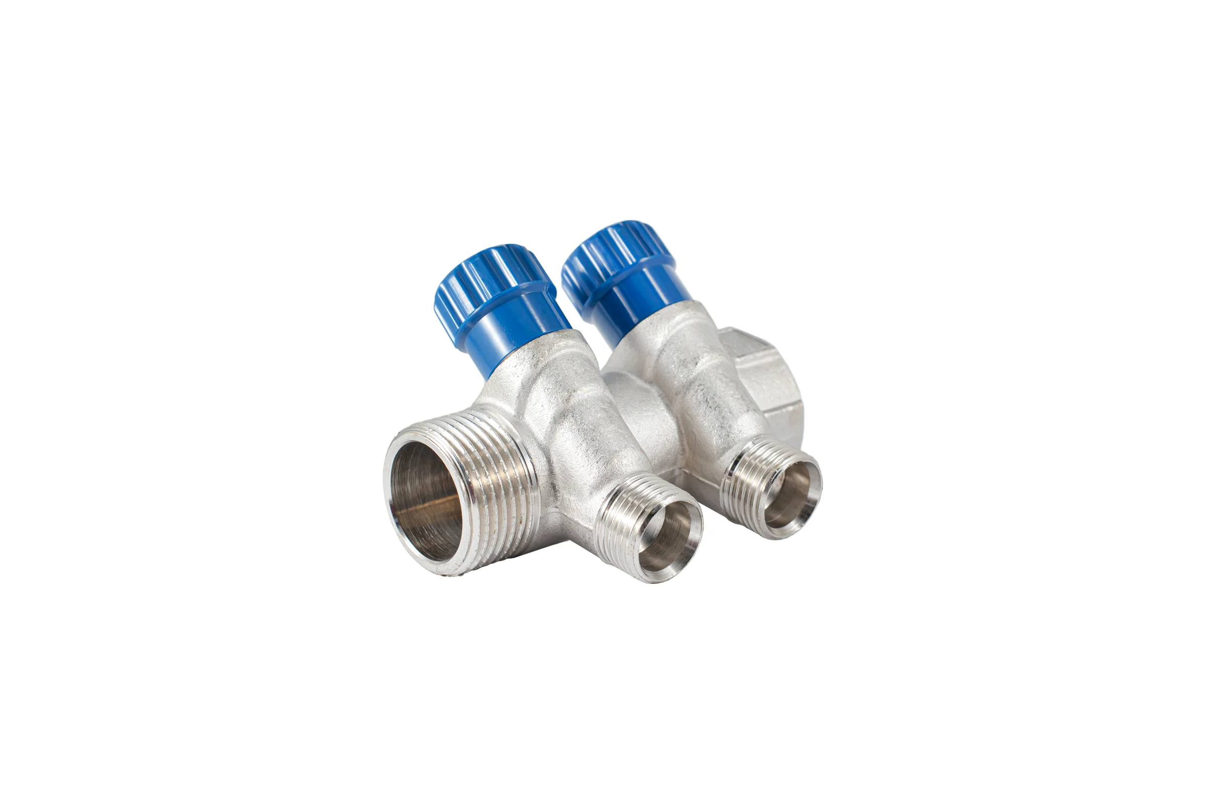 Коллектор с регулировочными вентилями PROFACTOR в/н 1" х 2 вых 1/2"нар PF MV 269.2